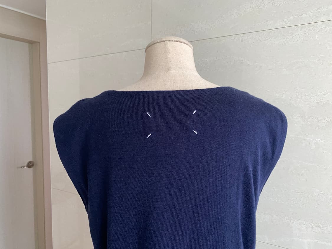 메종마르지엘라 컬렉션라인   코튼 캐시미어 니트 원피스M 상품이미지4