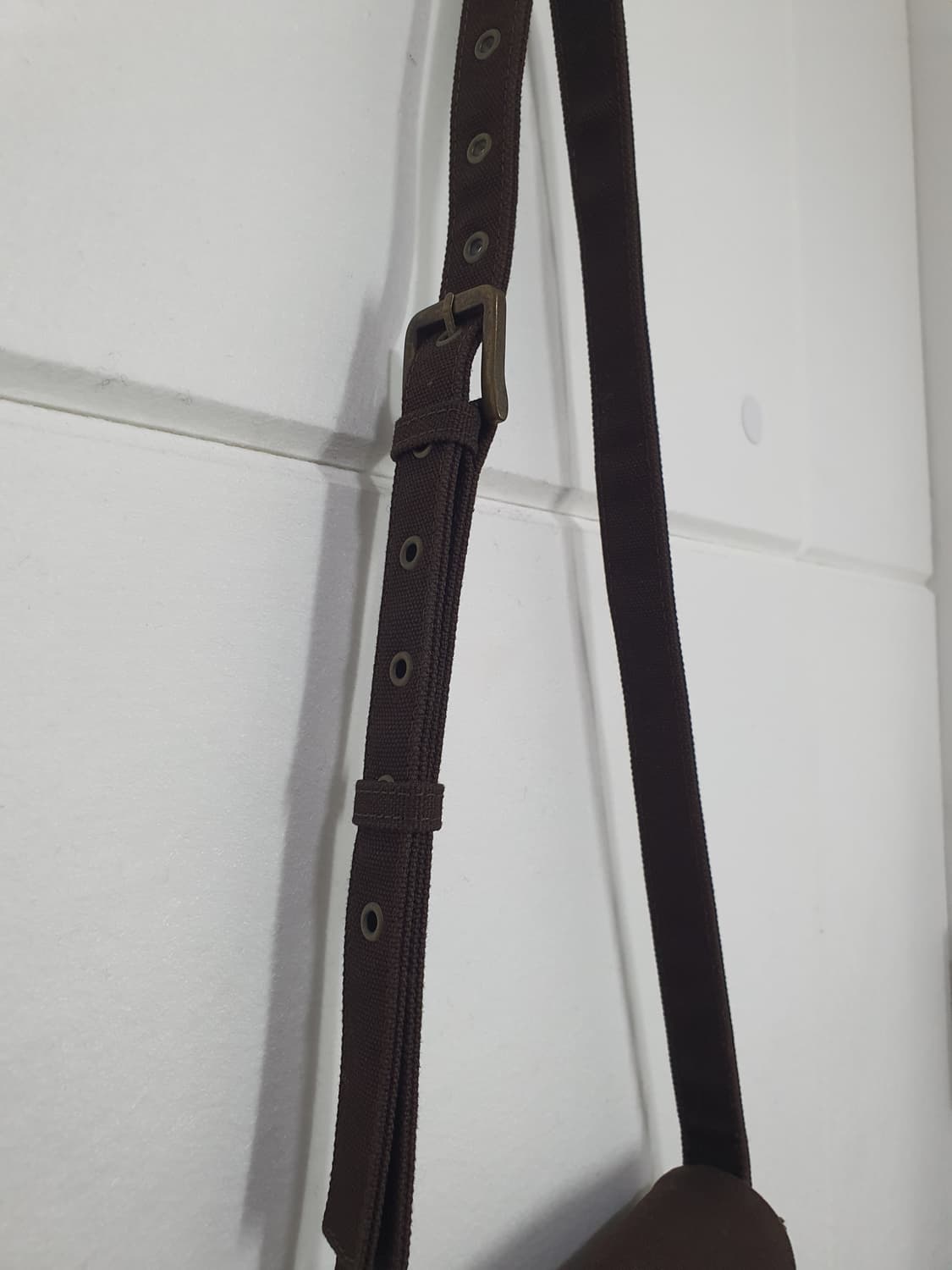 스튜디오톰보이 브라운 패브릭 미니 크로스백 상품이미지3