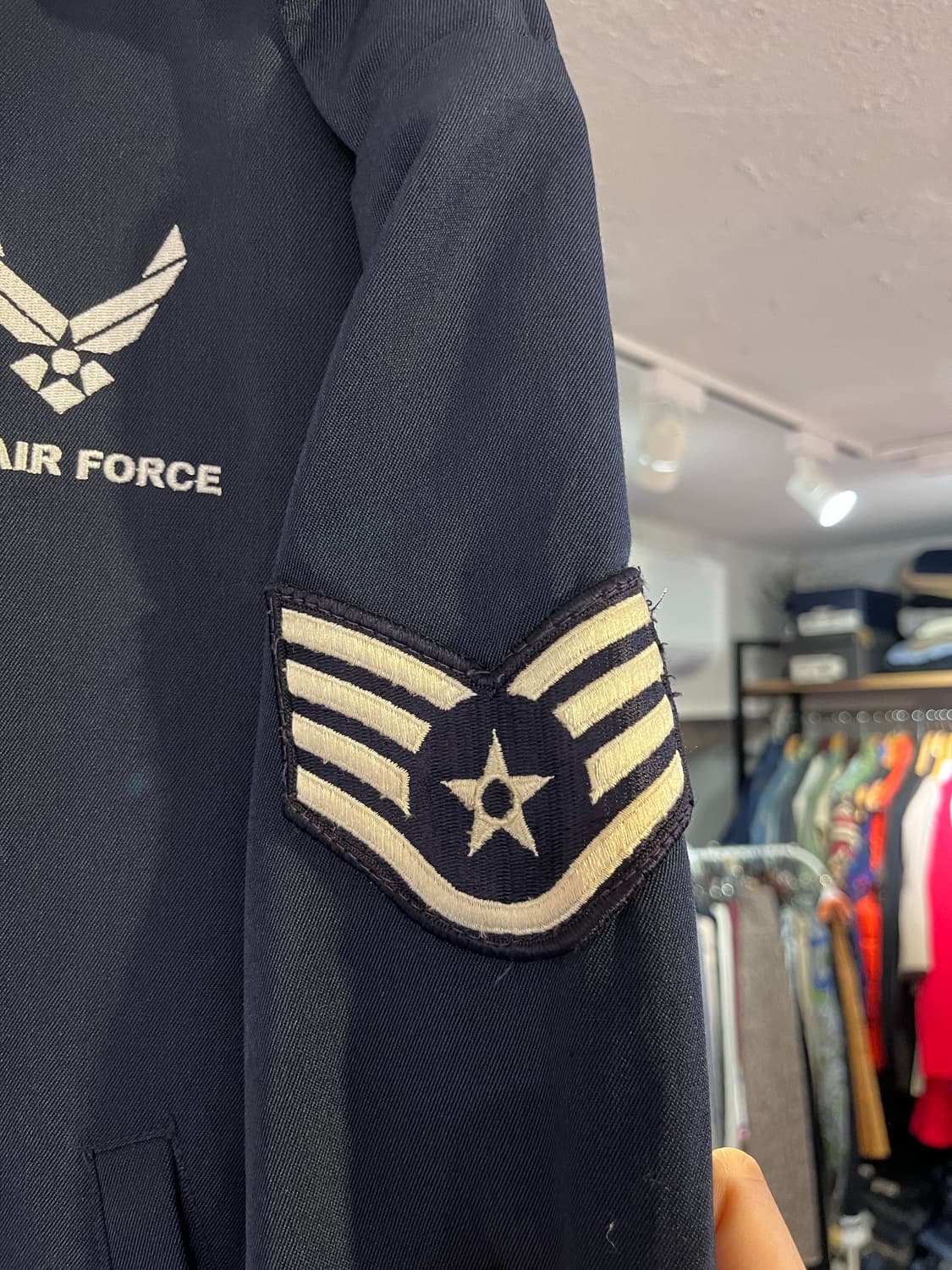 90-00’s USAF 로고 유틸리티 블루종 자켓 상품이미지3