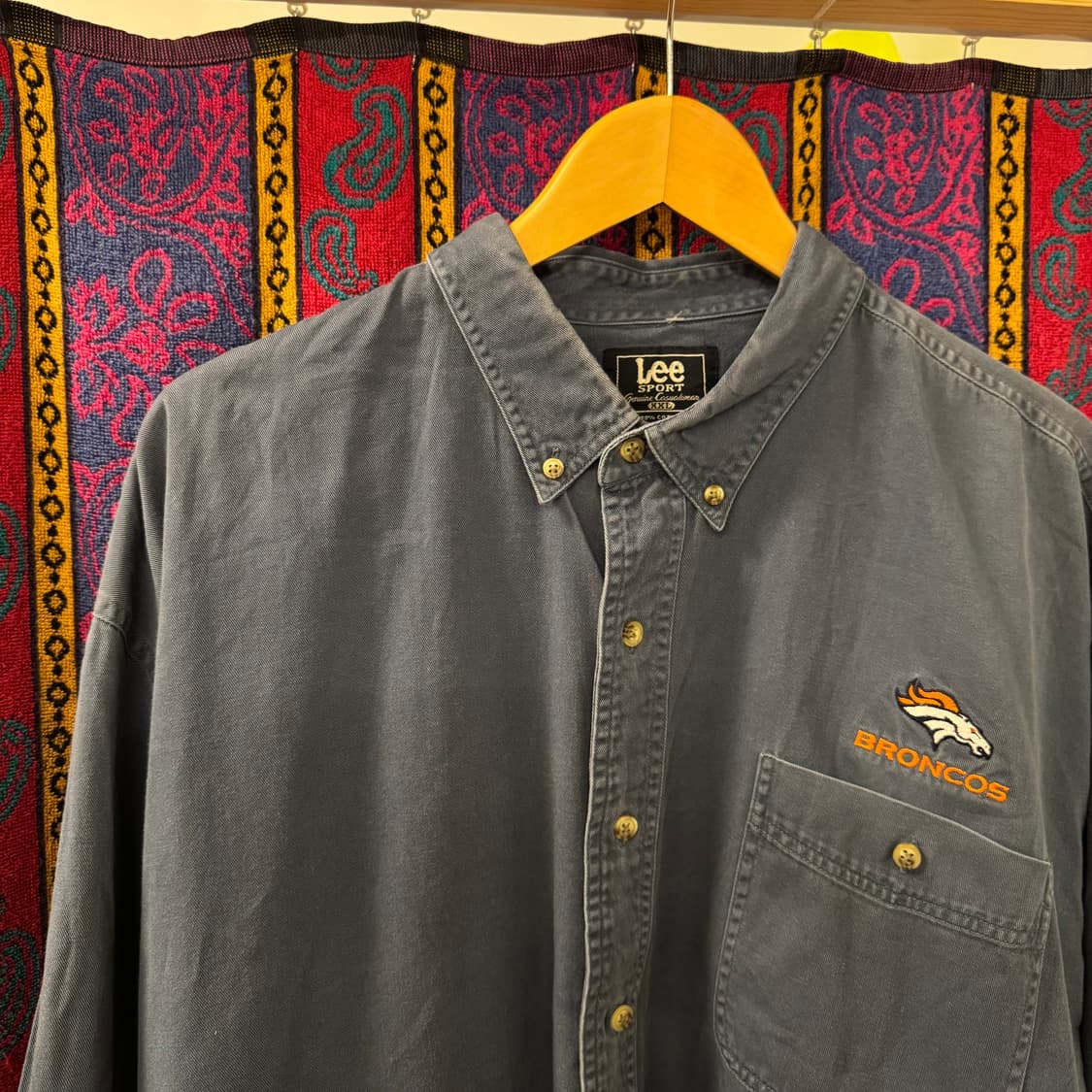 90s 리 스포츠 자수 셔츠 상품이미지2