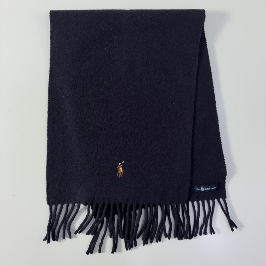 Polo 폴로 랄프로렌 버진울 네이비 머플러 상품이미지1