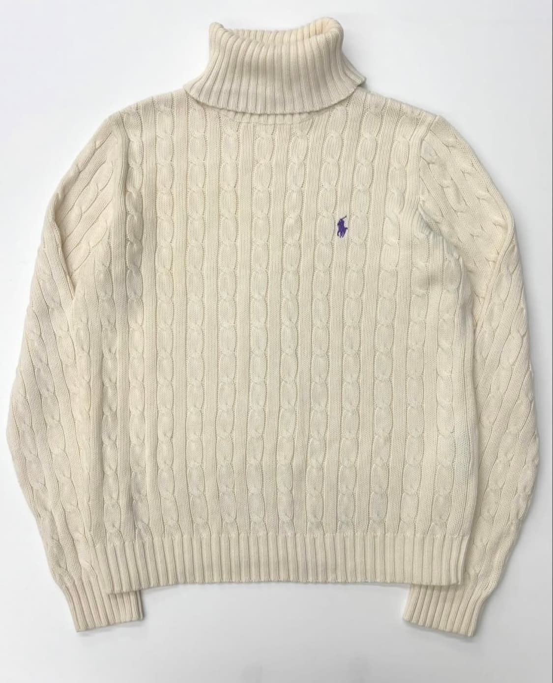 🤍 폴로 랄프로렌 터틀넥 아이보리 니트 상품이미지3