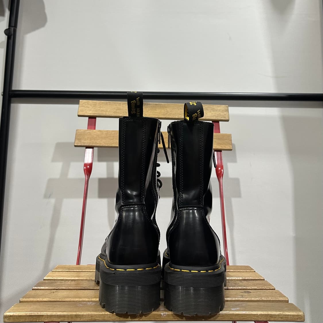 UK7) 닥터마틴 워커 남녀 공용 제이든 하이 블랙 상품이미지4