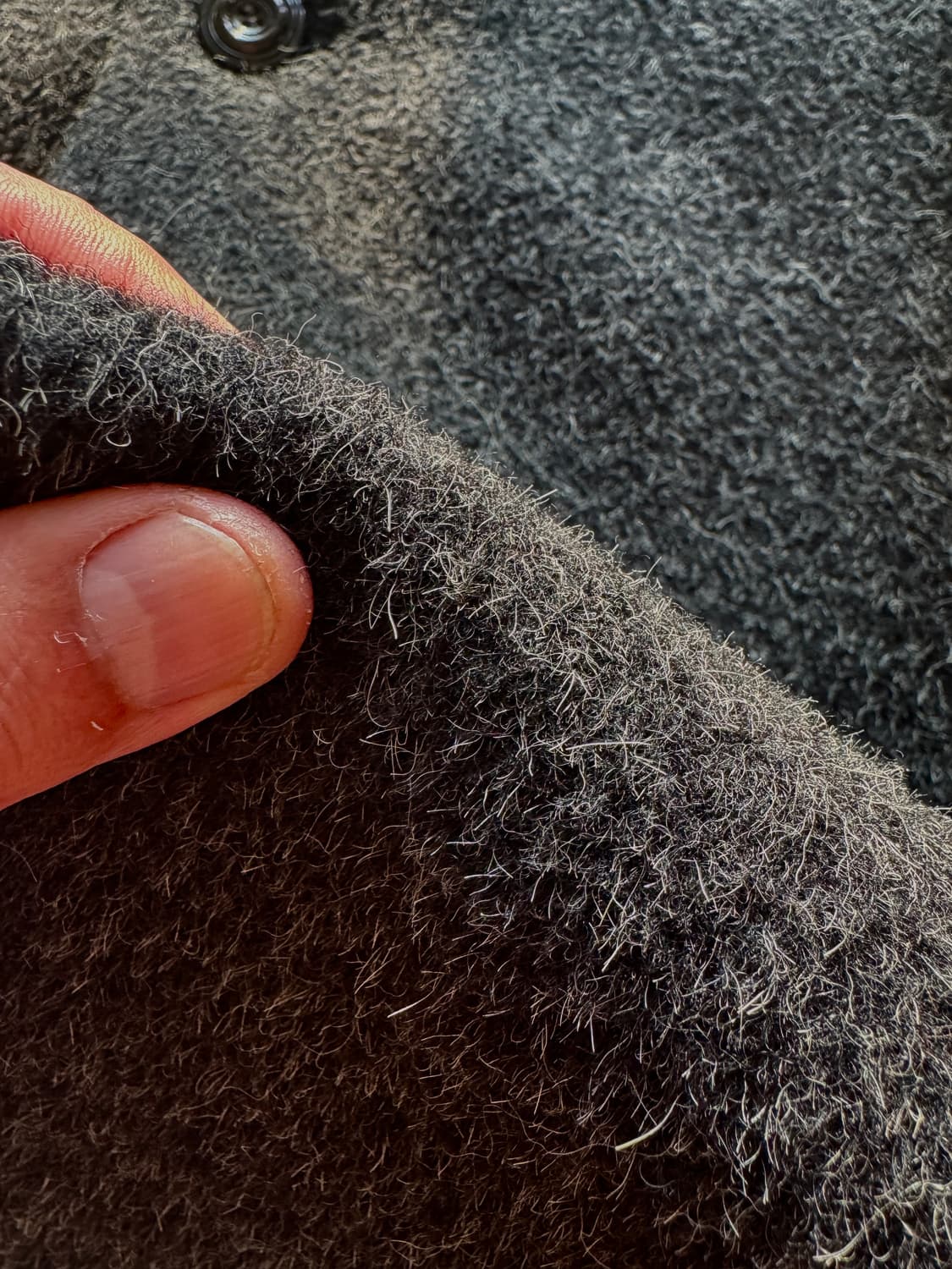 일본 무슈 니콜 by 코바야시 유키오 울100% 싱글 롱 코트/48  상품이미지5