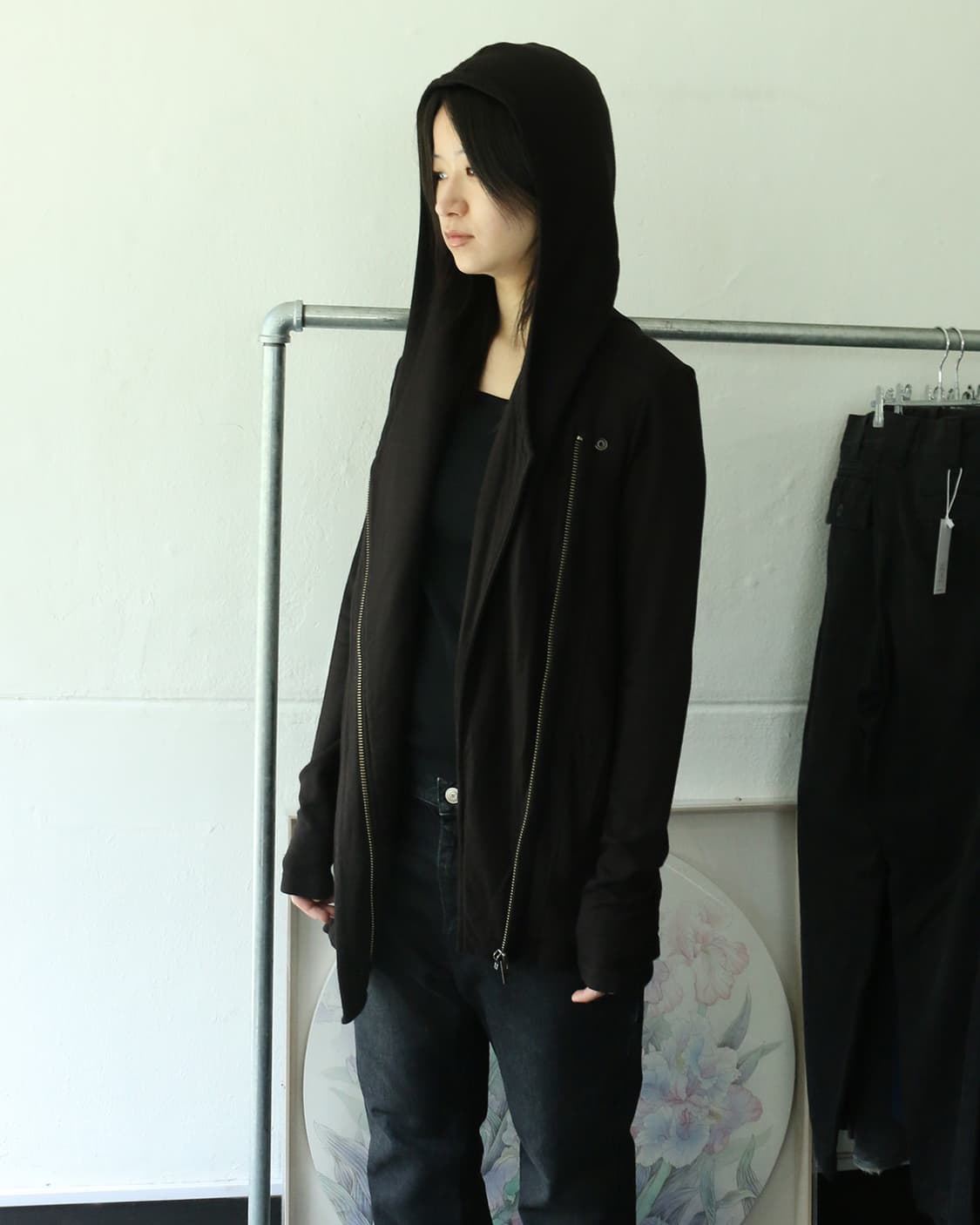 헬무트 랭 블랙 후드 집업 상품이미지4