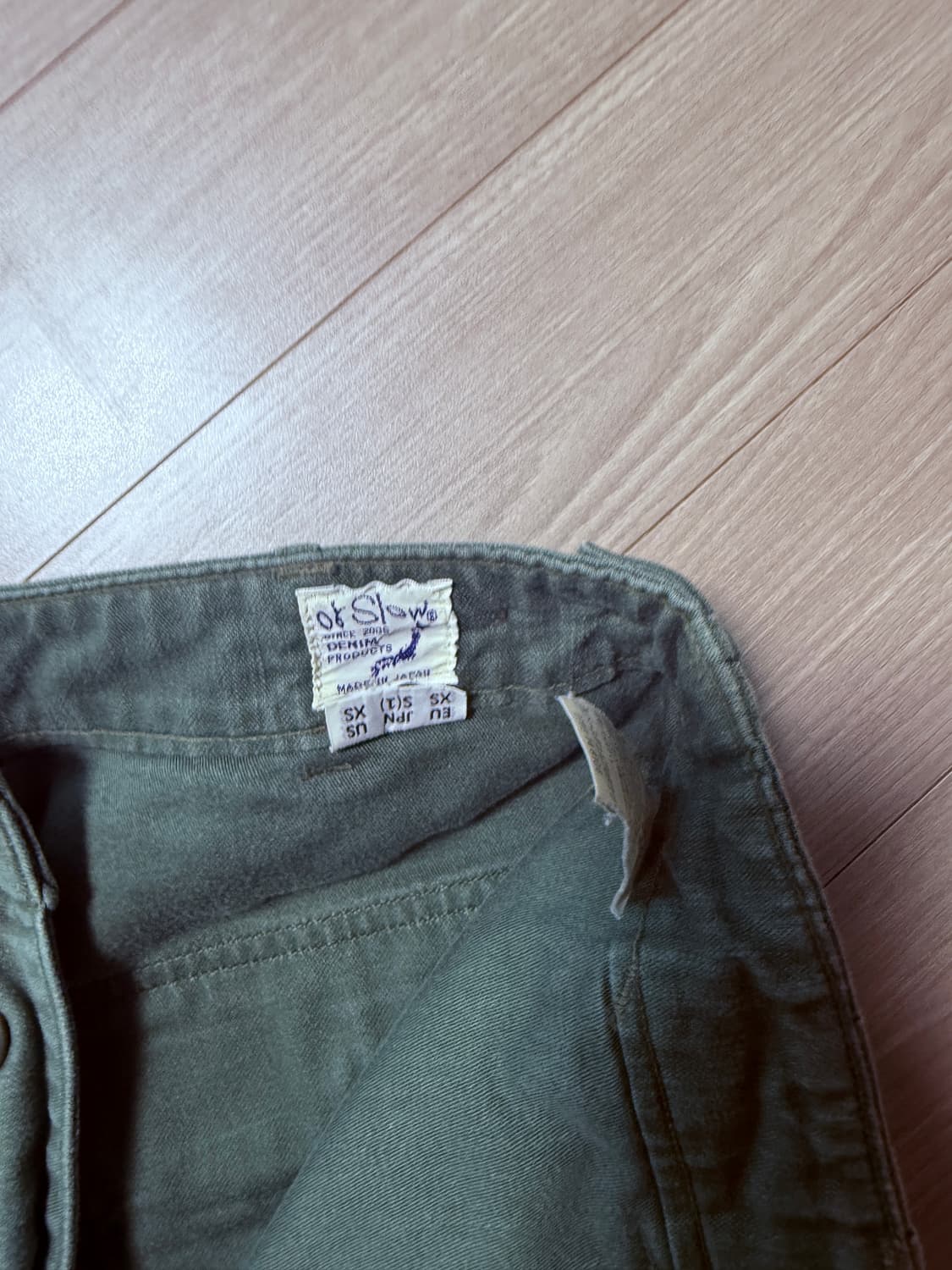 orslow 오어슬로우 퍼티그 레귤러핏 1사이즈 노수선 상품이미지2