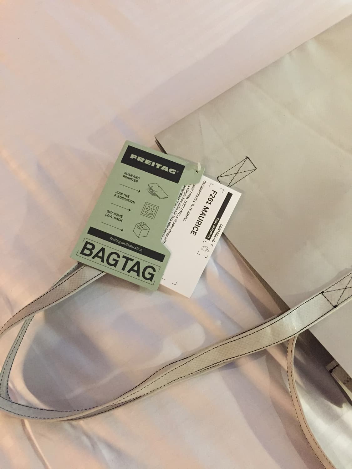 프라이탁 모리스 f261 그레이 화이트 상품이미지2