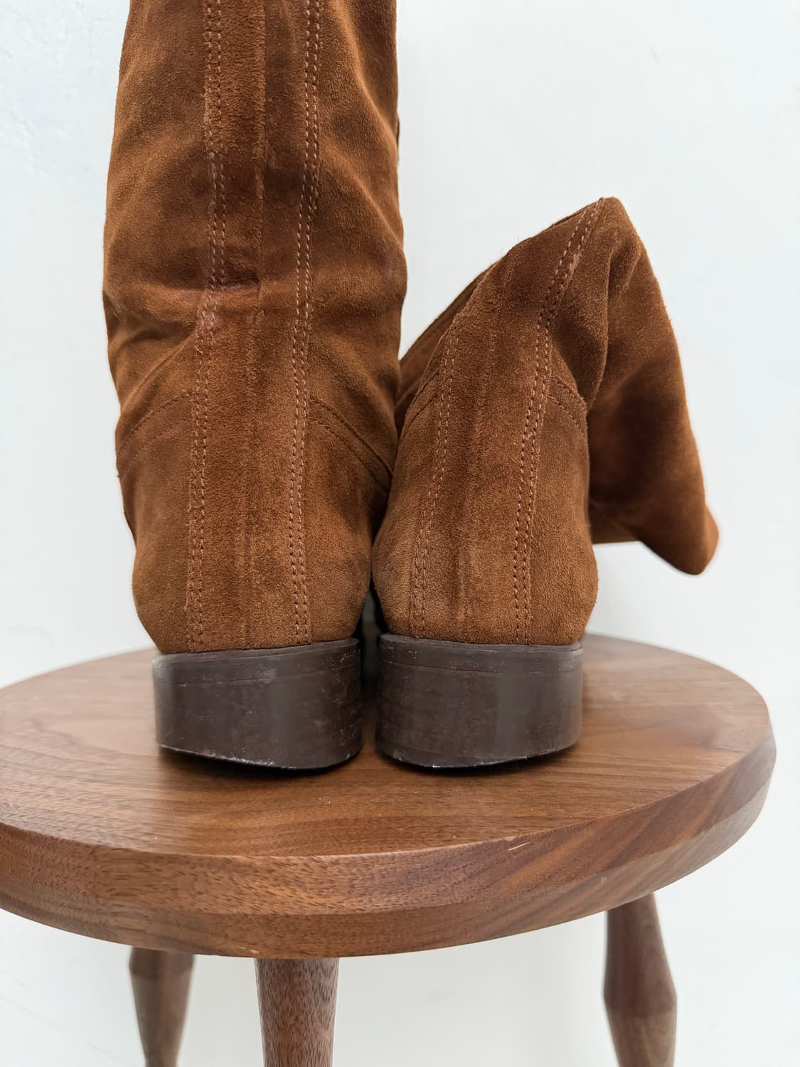 브라운 스웨이드 롱부츠  상품이미지5