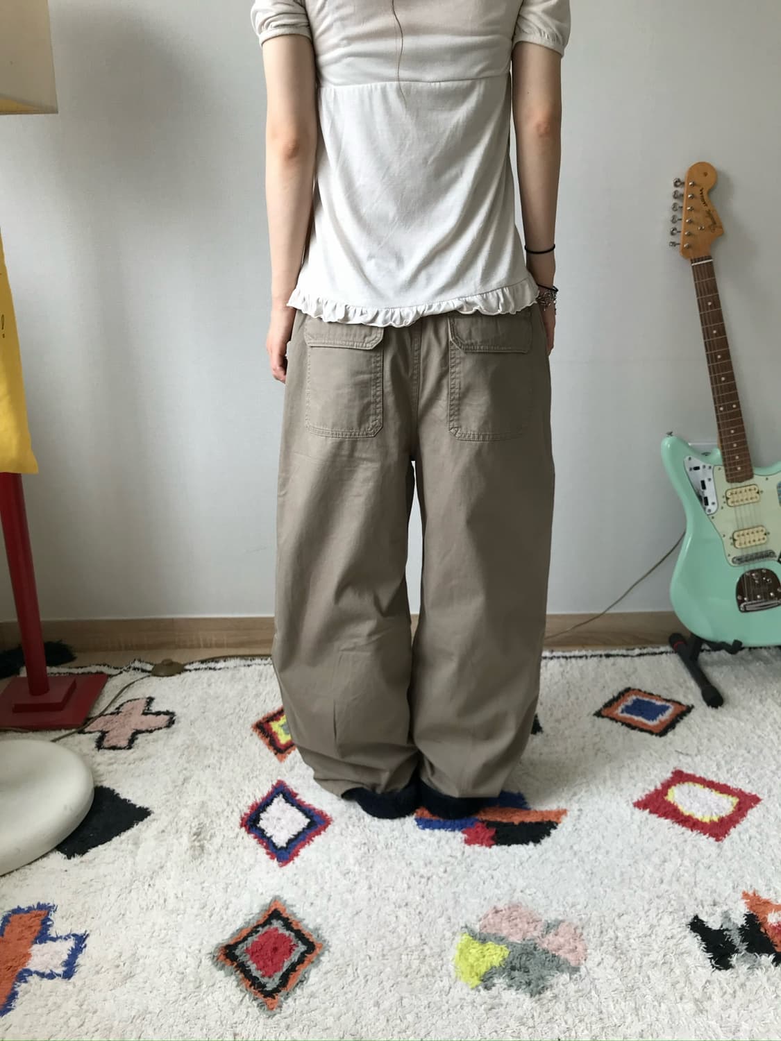 vintage wide cotton pants 상품이미지6