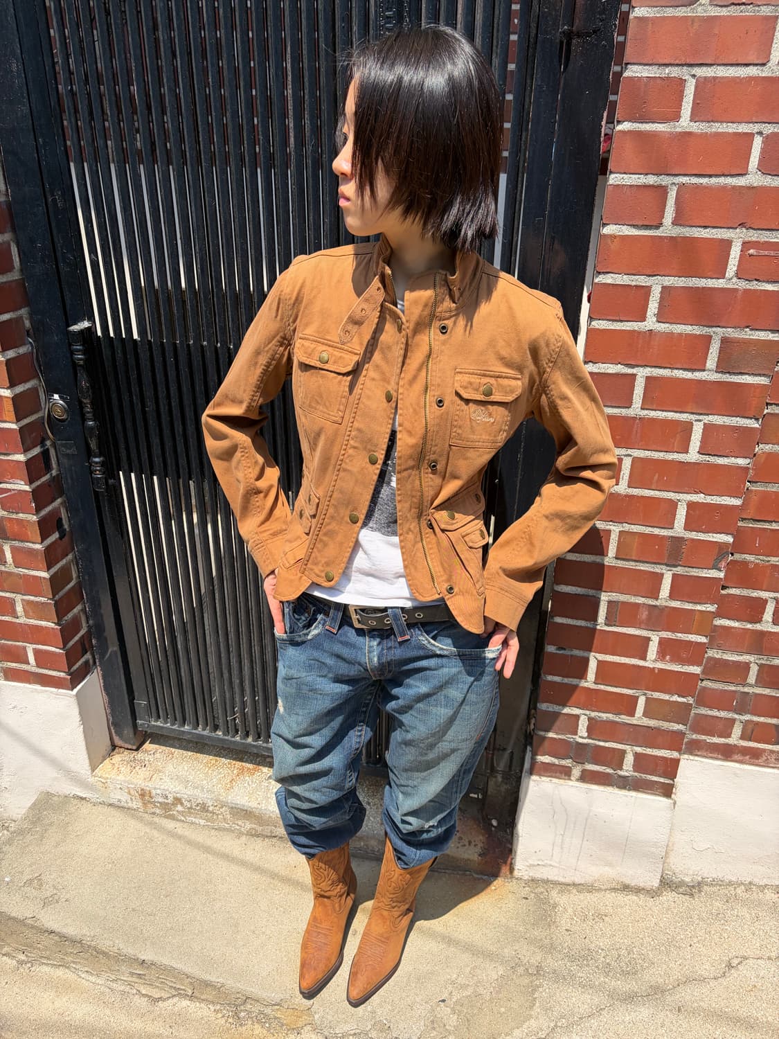 Polo Jeans 밀리터리 코튼 라이더 자켓 M  상품이미지3