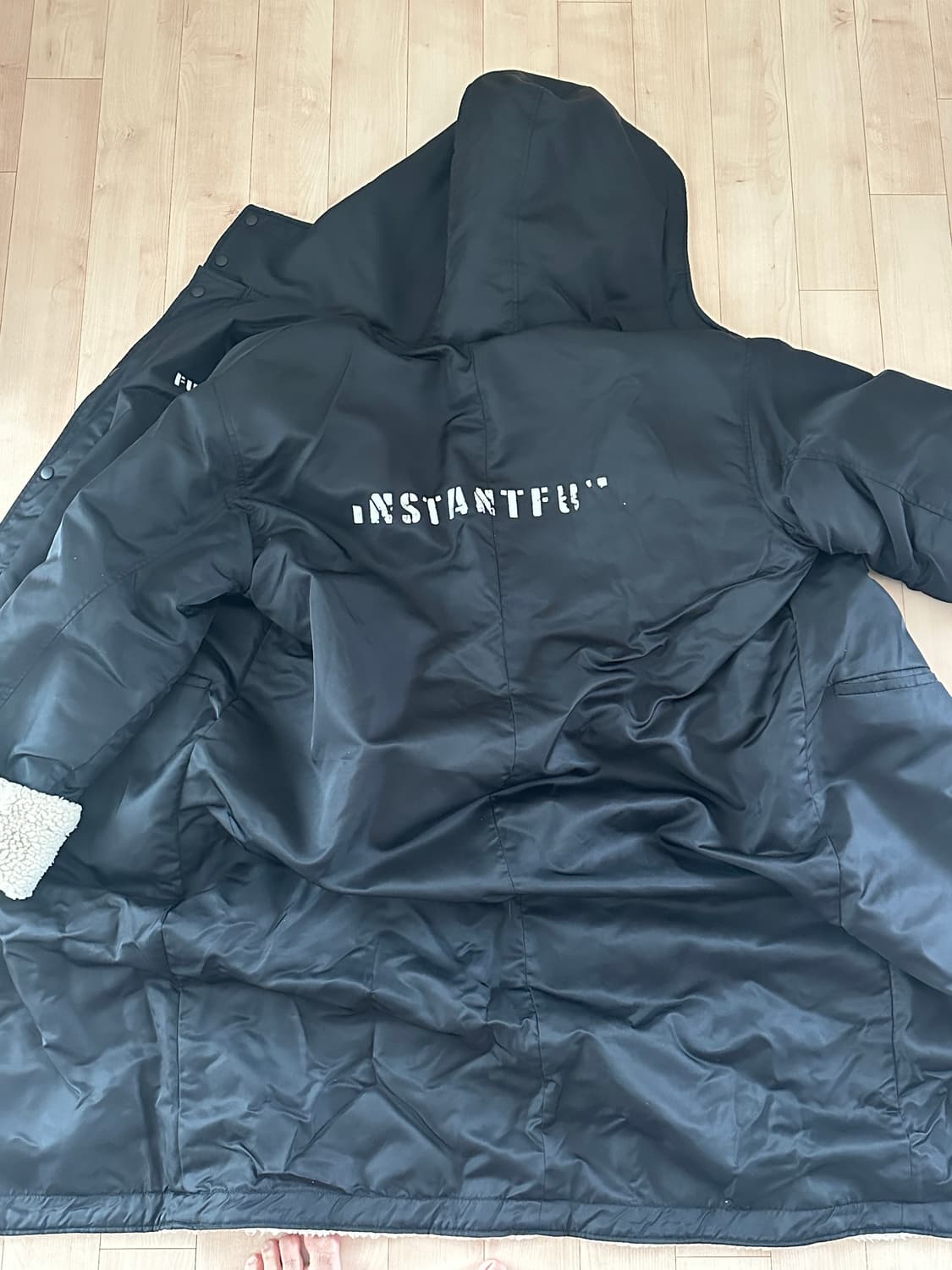 인스턴트펑크 리버시블 롱 점퍼 (xl,105) 상품이미지5