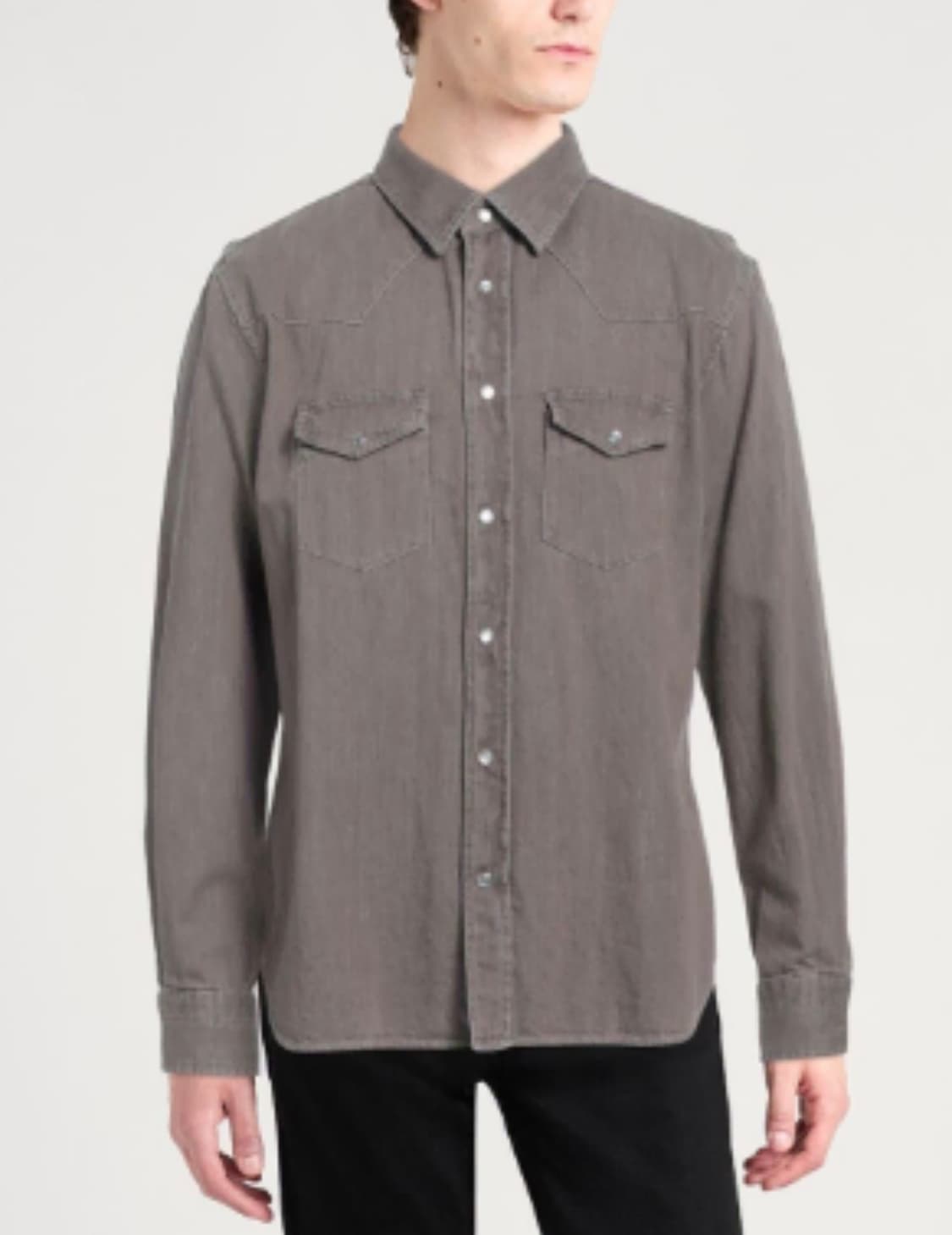 (A/40) / 톰포드 데님 코튼 웨스턴 셔츠 상품이미지8