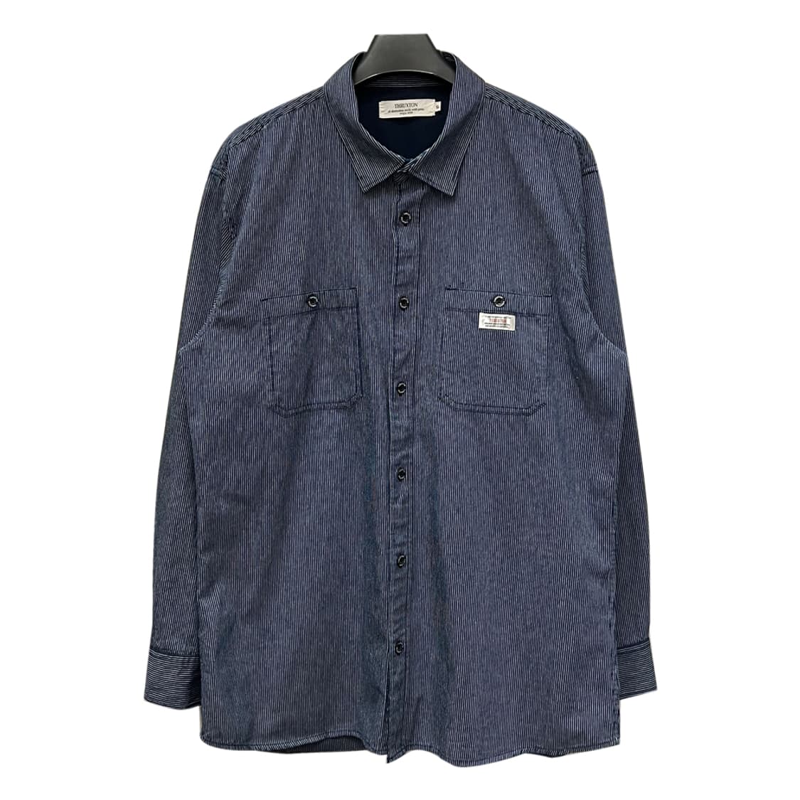 JPN Thruxton 스럭스턴 스트라이프 워크 셔츠 4XL 상품이미지1