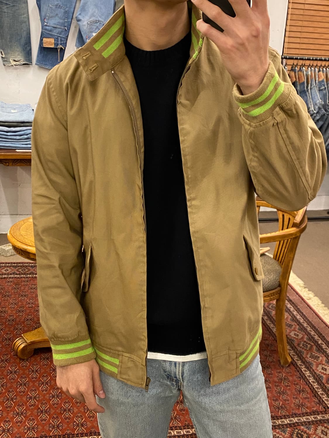 빔즈 블루종 봄버 자켓 상품이미지5