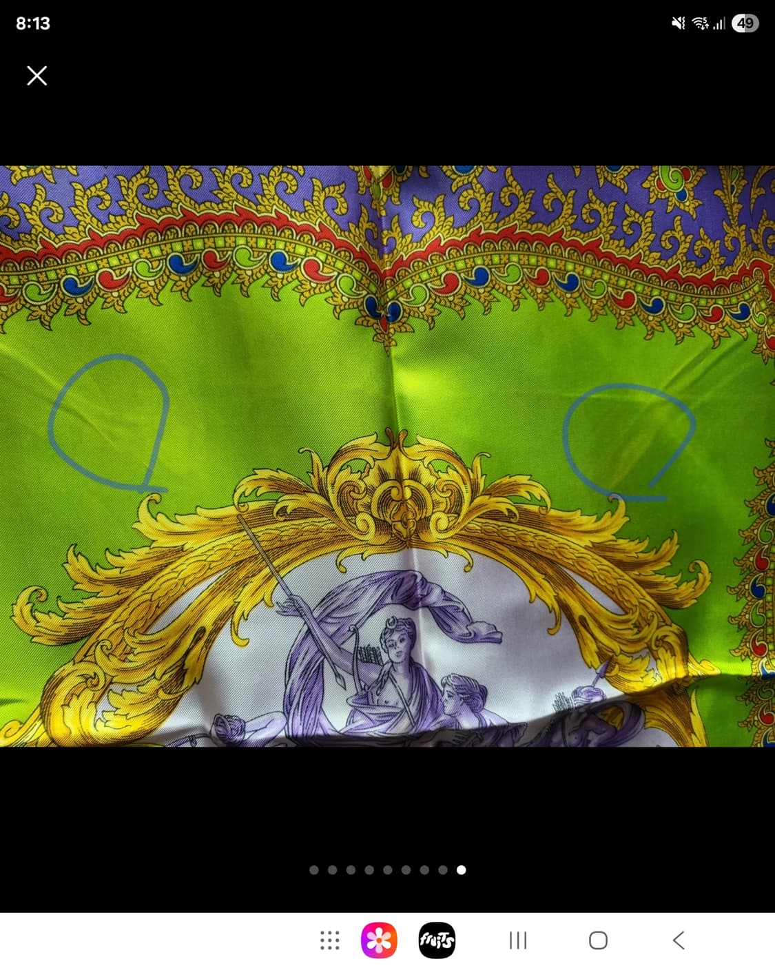 지아니 베르사체 실크 스카프 정품 새상  상품이미지9