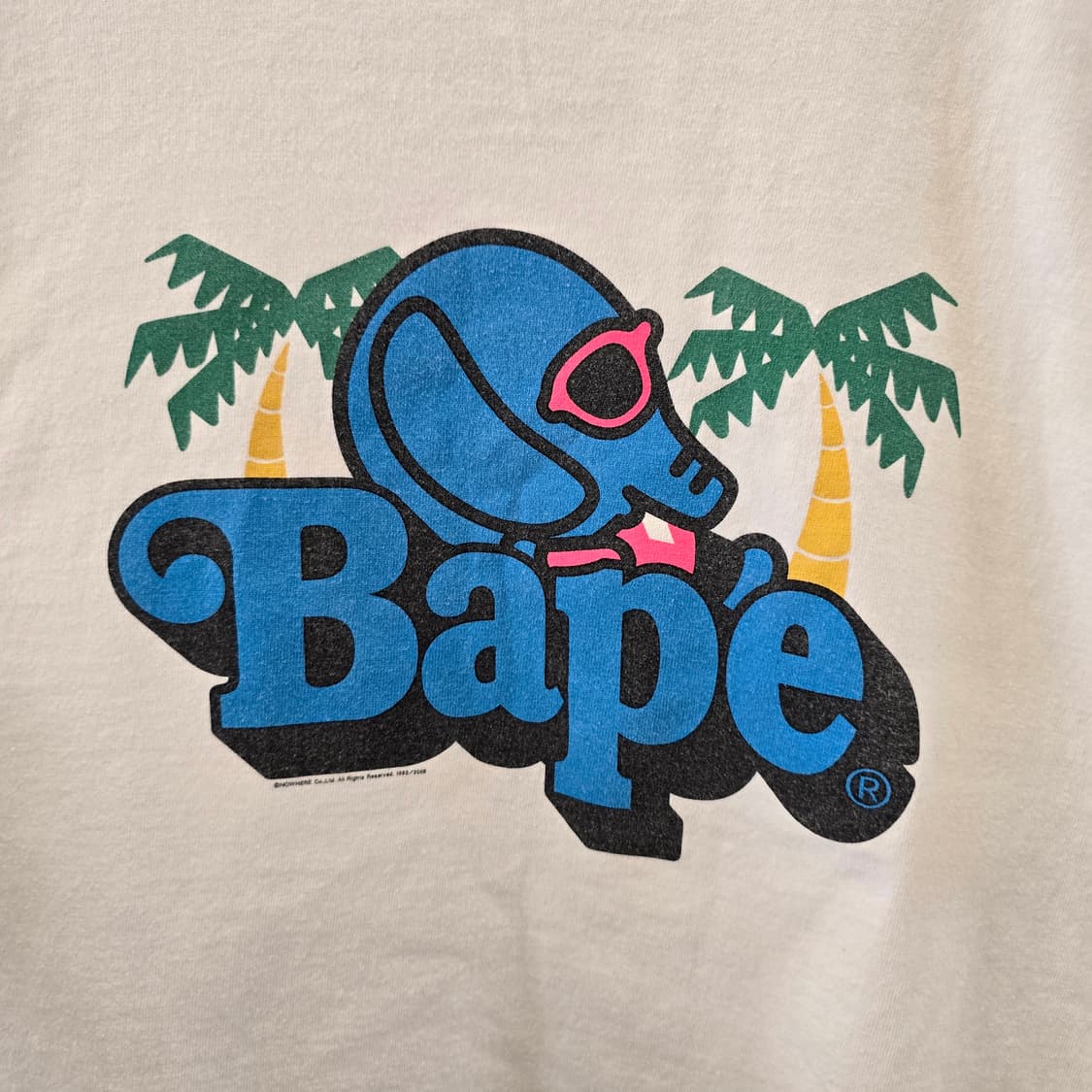 A BATHING APE 베이프 엘리펀트 그래픽 반팔 티셔츠 상품이미지3