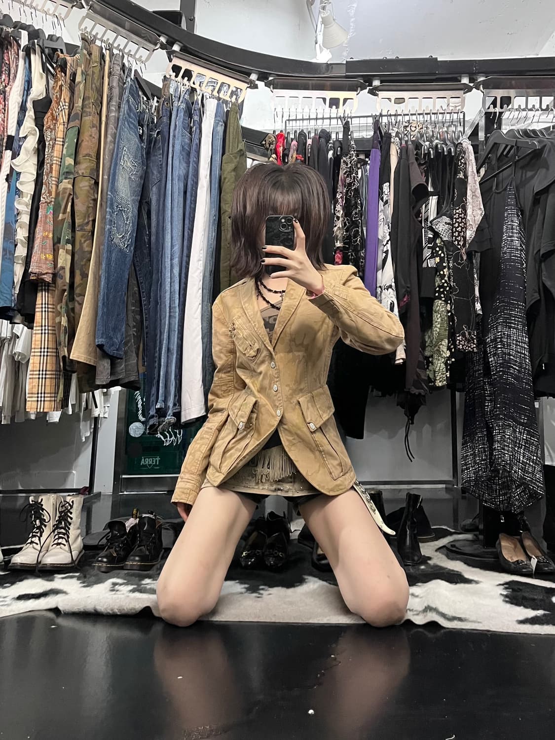 디젤 카모 패턴 자켓 상품이미지1