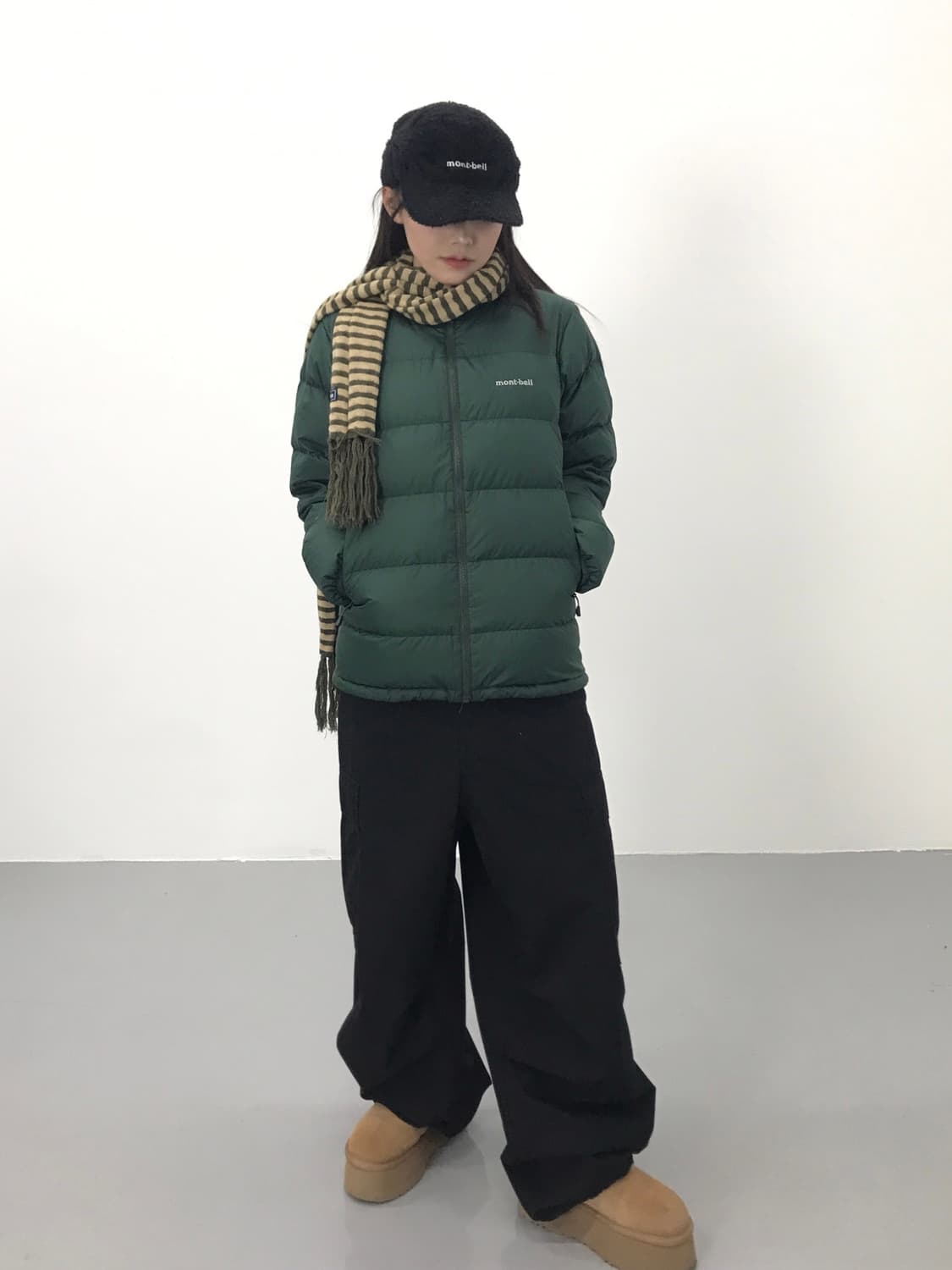  몽벨 그린 경량패딩 상품이미지2