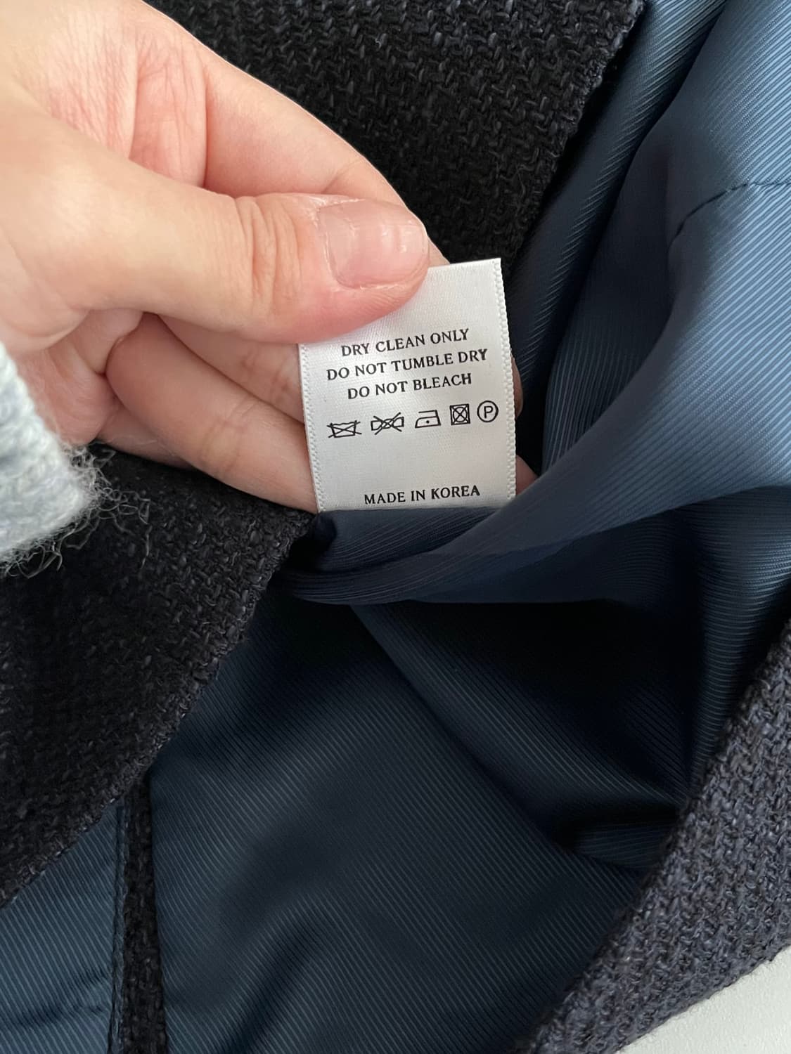 F) 유메르 프리미엄 트위드 자켓 네이비 상품이미지6