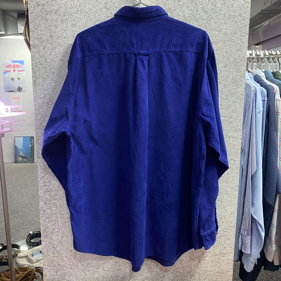 칼하트 포켓로고 코듀로이 네이비 코튼 셔츠 B3464 상품이미지5