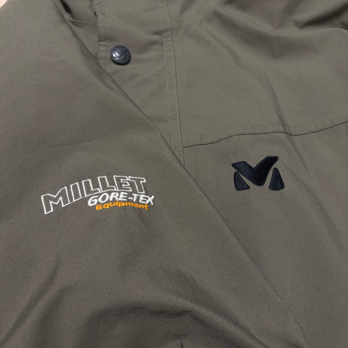 MILLET 밀레 고어텍스 카키 브라운 투웨이 바람막이 자켓 상품이미지3