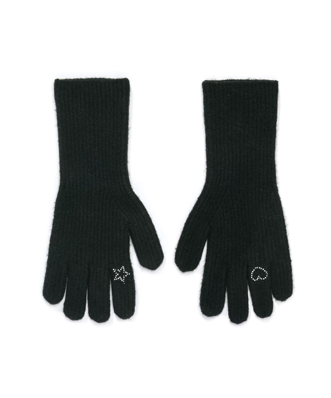 라츠유 Jennie Gloves Black 큐빅 장갑 상품이미지2