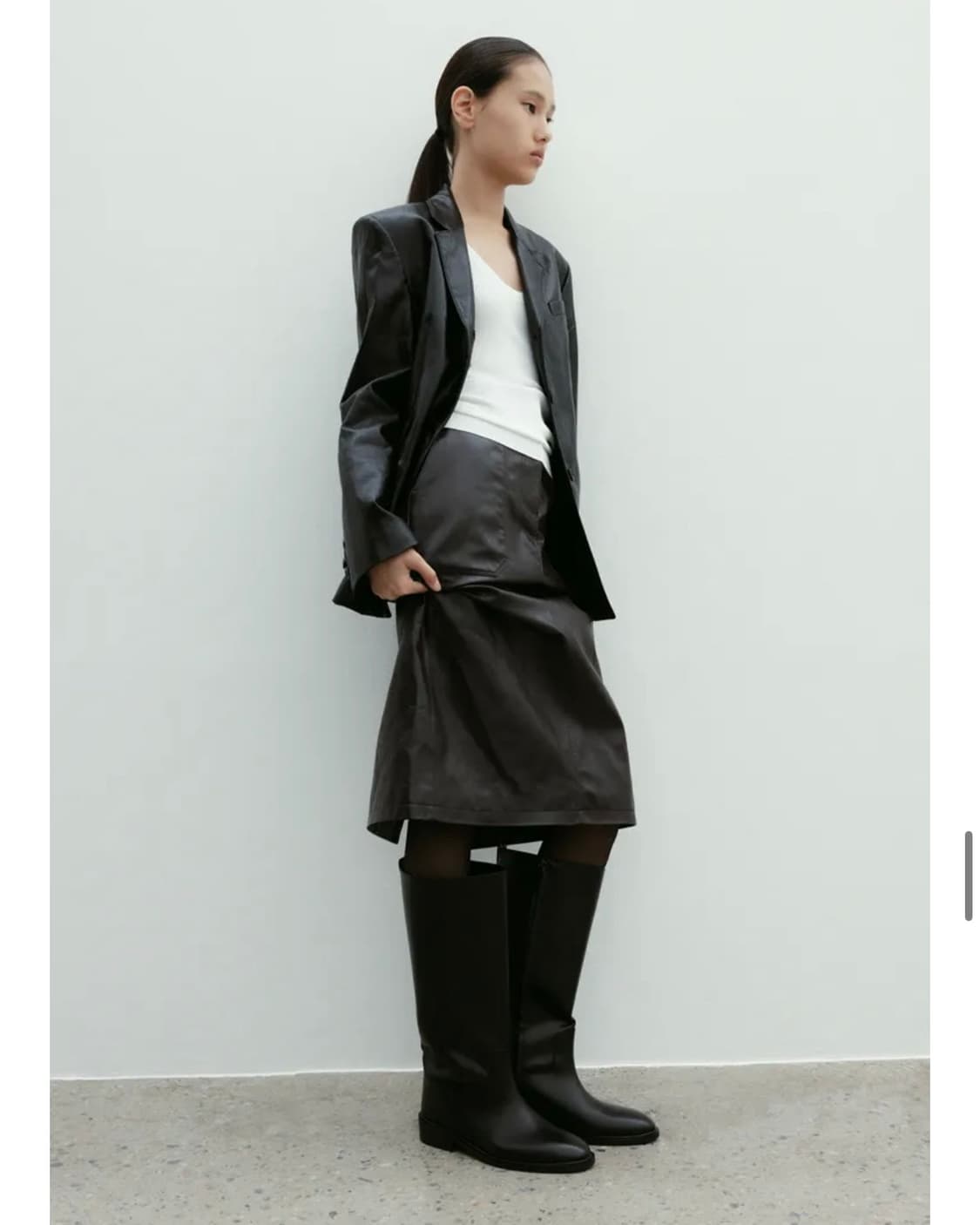 [실착1회] 아카이브앱크 에센셜 롱부츠 37 상품이미지3