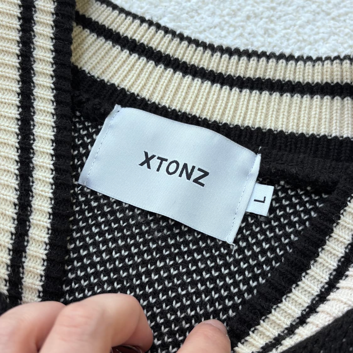 L 엑스톤즈 투웨이 니트 집업 0305E 상품이미지3