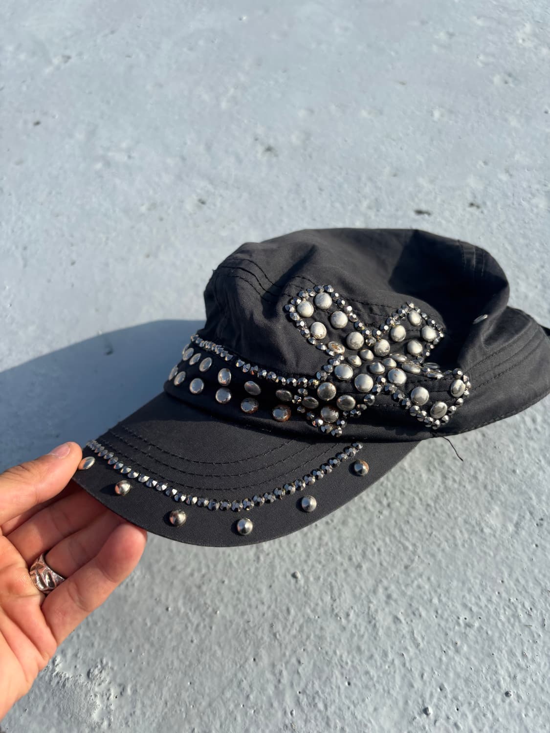 “Vintage”Rare00’s Cross Studded Cap 상품이미지2