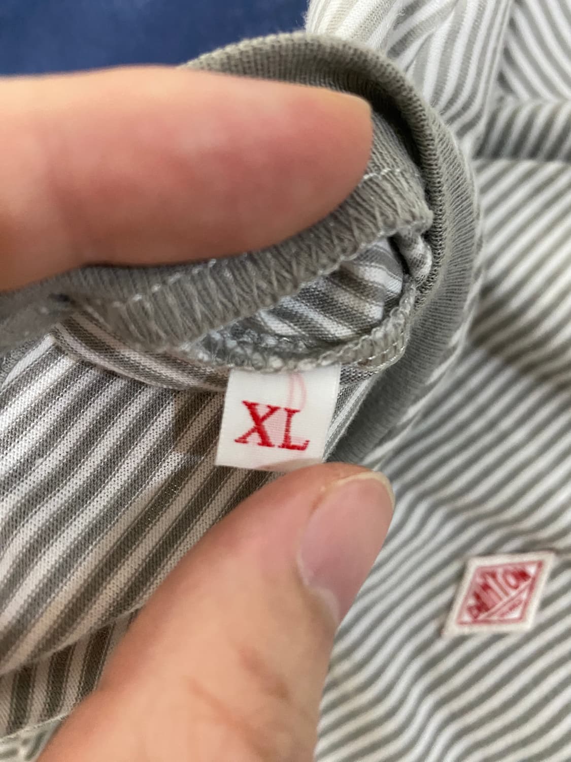 단톤 스트라이프 반팔 XL 상품이미지5