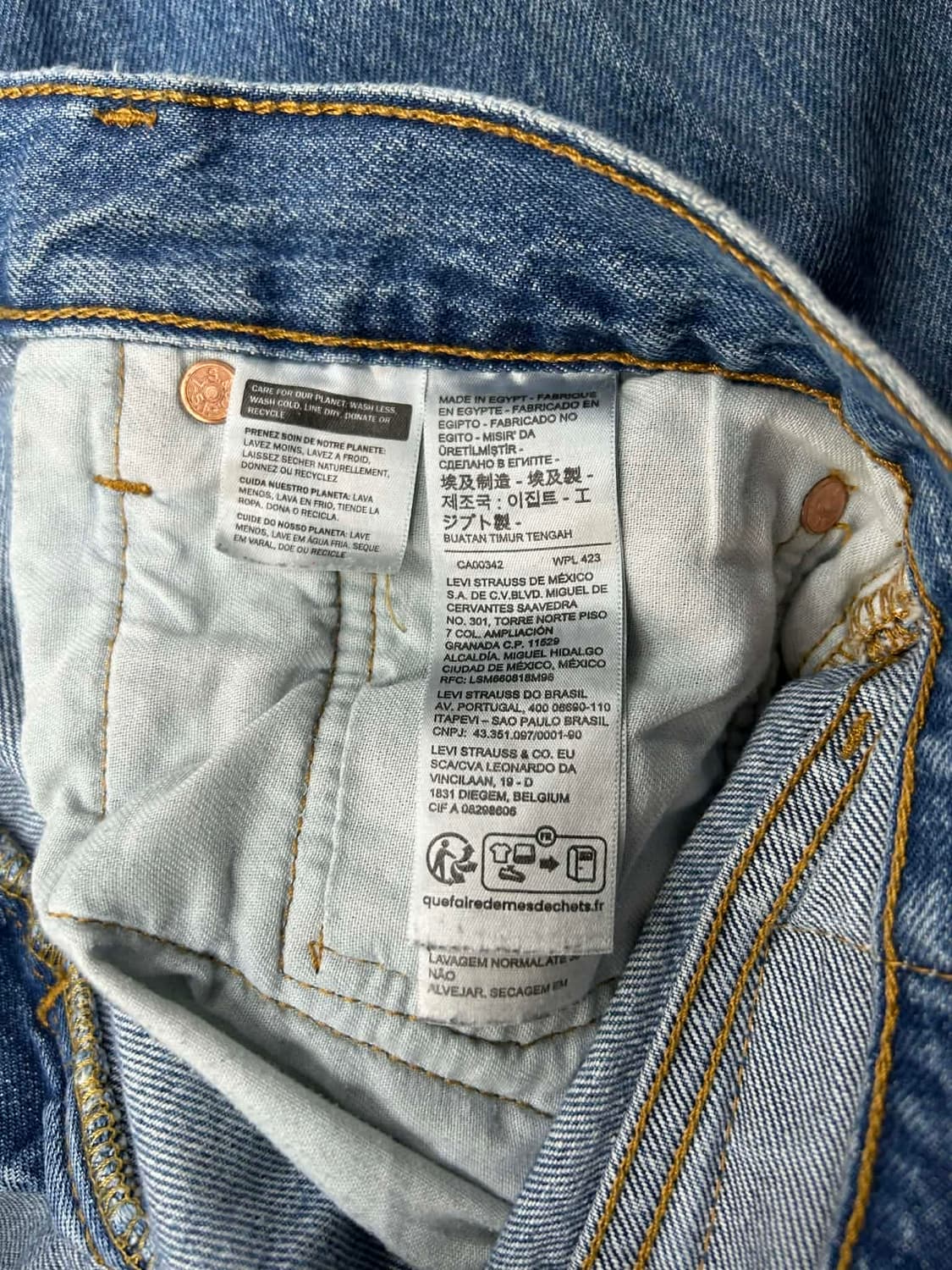 [32x32] 리바이스 501 스트레이트 데님 팬츠 상품이미지5