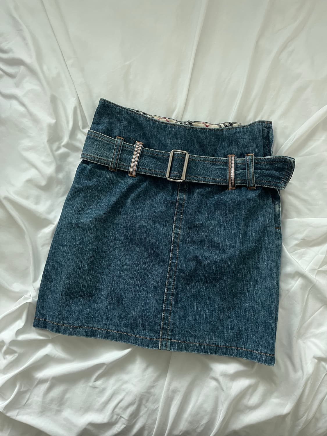 버버리 런던 데님 미니 스커트 상품이미지1