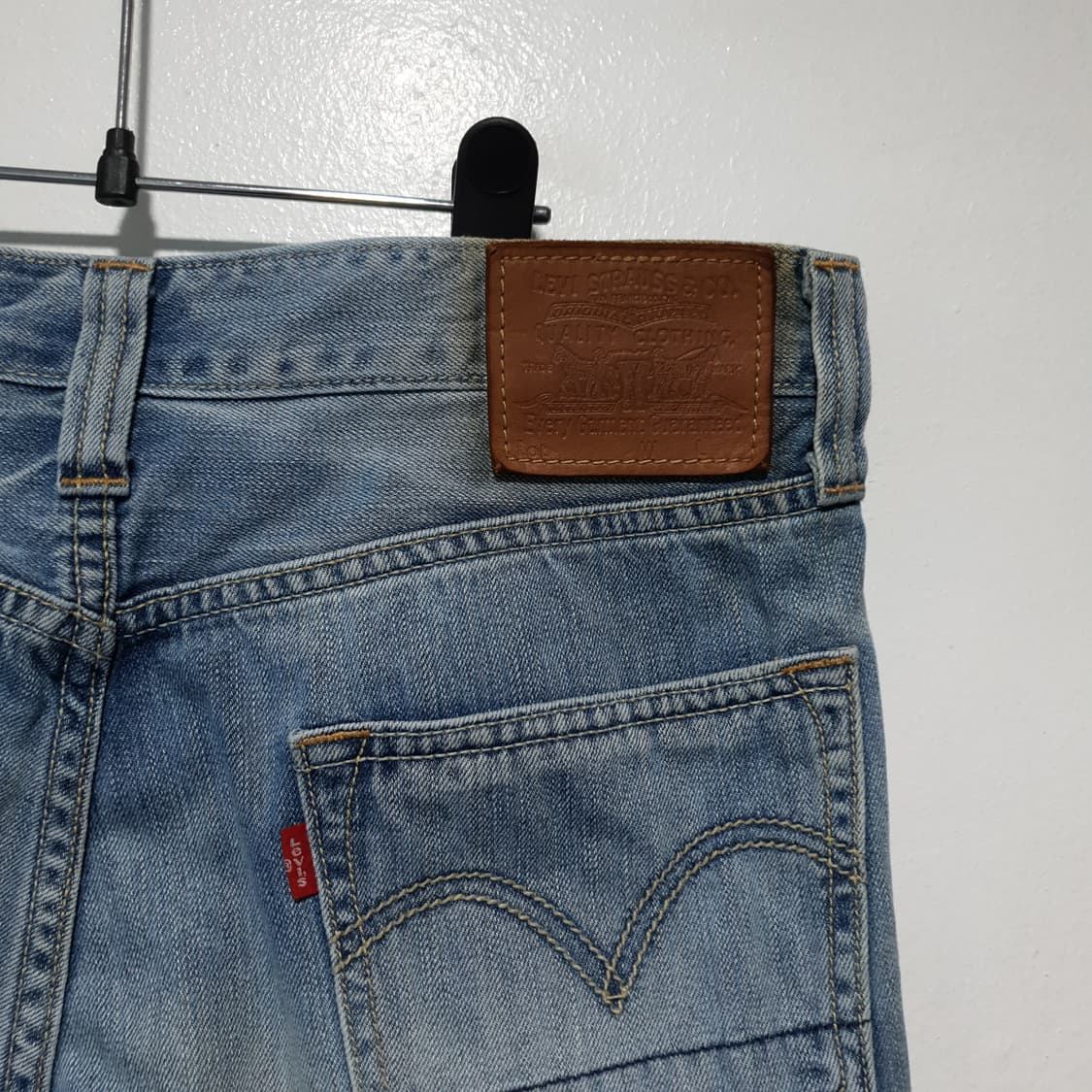 리바이스 PCL16B 연청 부츠컷 위스커 워싱 데님 팬츠 진 (34인치) 상품이미지10