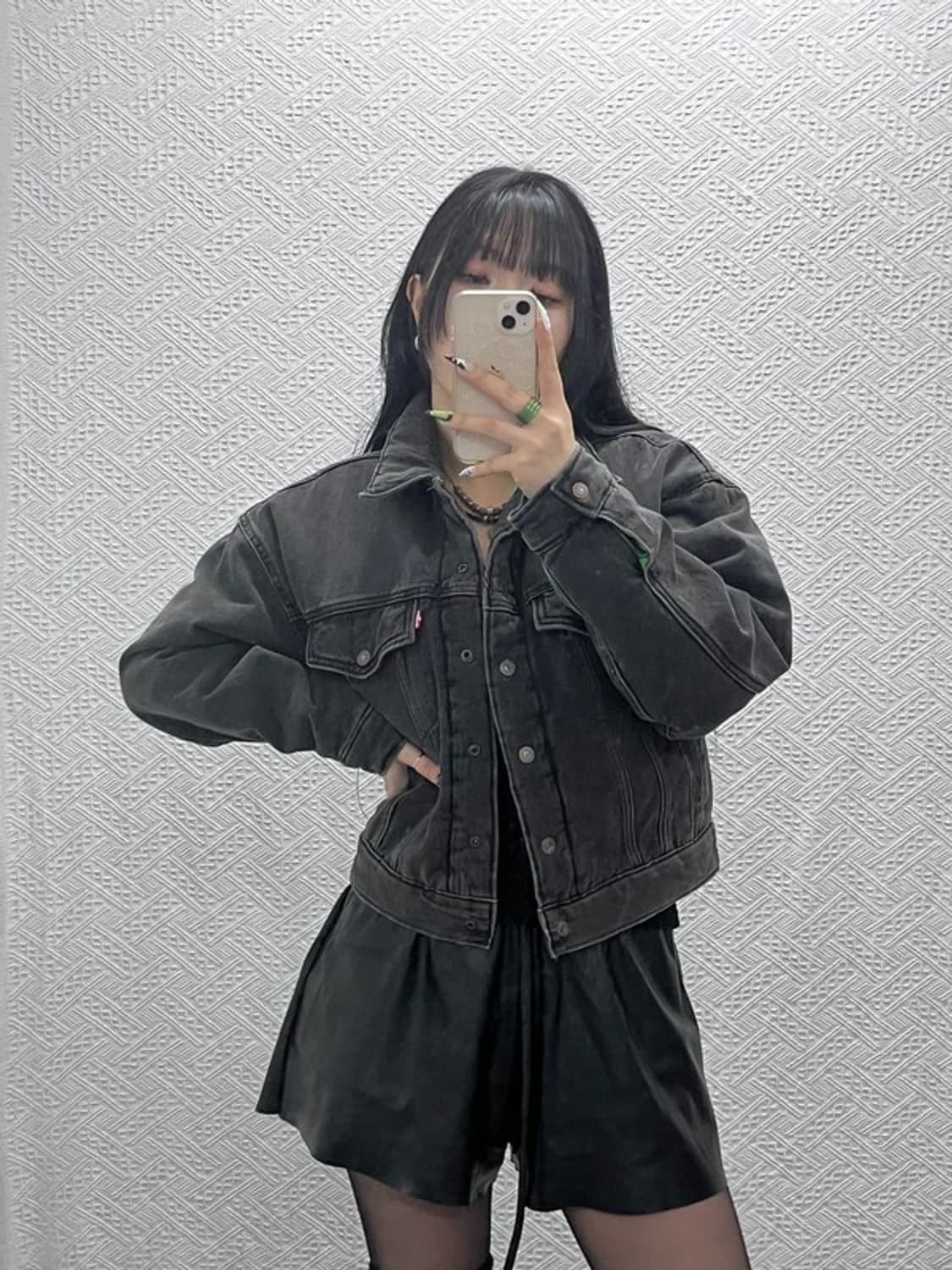 리바이스 올드스쿨 트러커 네온 누빔 데님 워크 자켓 M C08849 상품이미지1