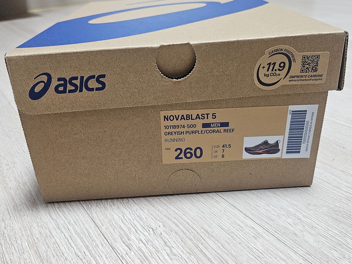 아식스 노바블라스트5 그레이쉬 퍼플 260 상품이미지1
