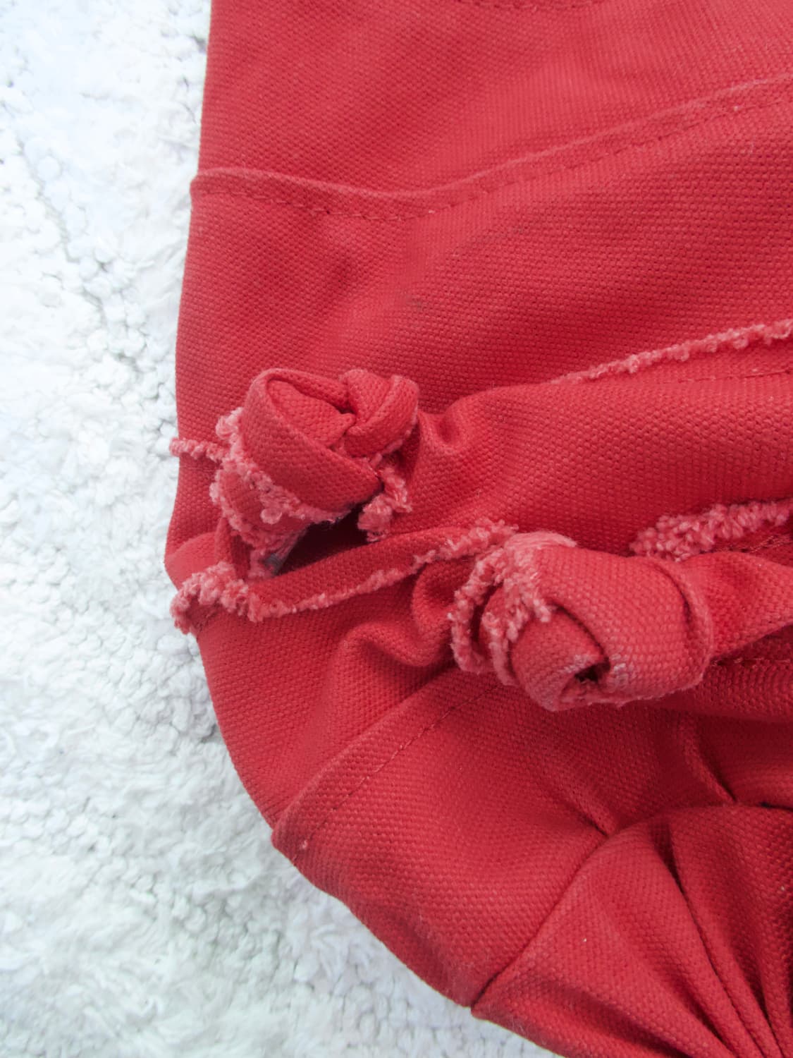 꼼데가르송 레드 토트백 상품이미지5