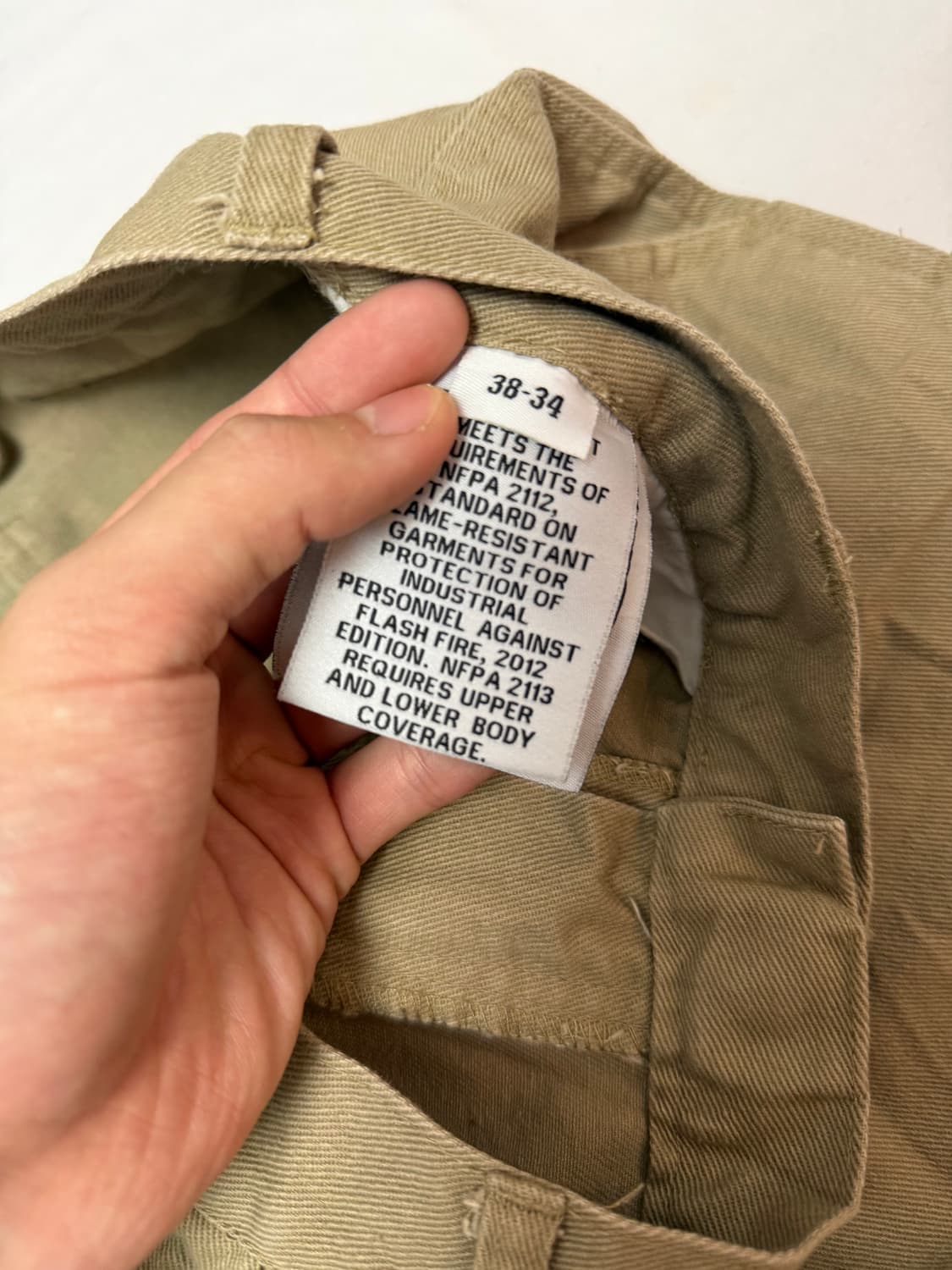 RASCO 플레임 로고 빈티지 카펜터 팬츠 베이지 상품이미지6