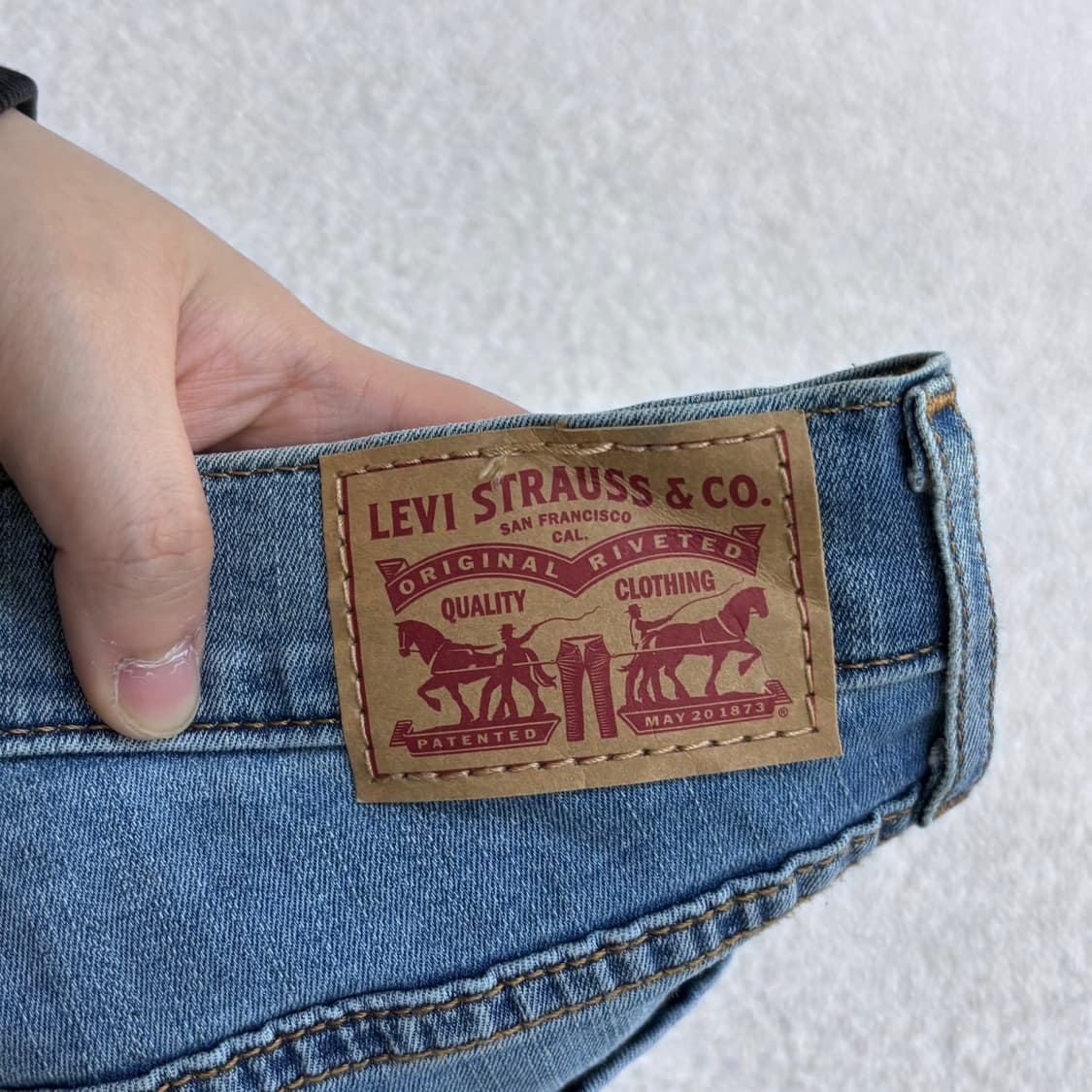 W26 L28 리바이스 블루 데님 팬츠 0420E 상품이미지4