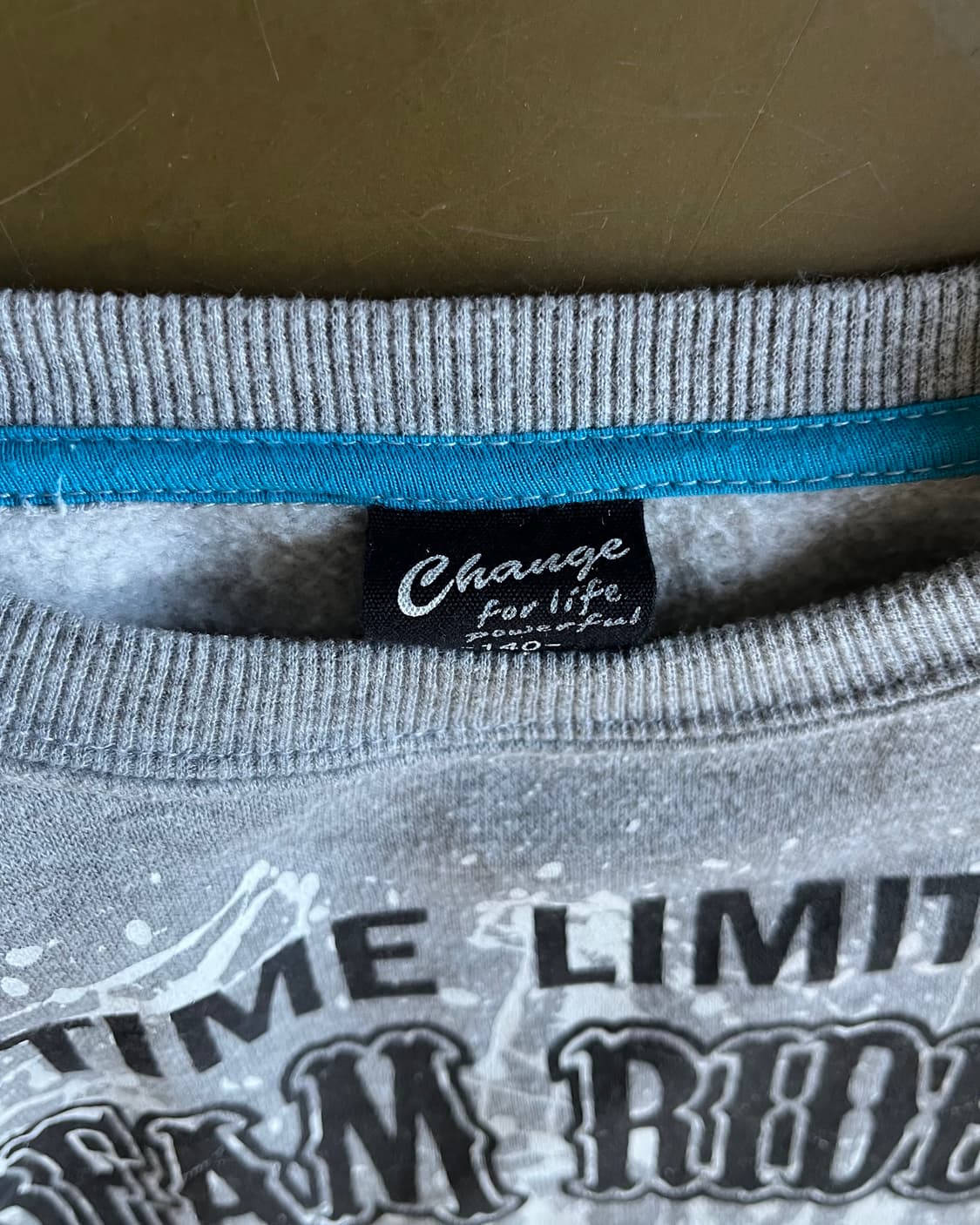 90s Jpn Skull Cubic Lettering Sweatshirt 상품이미지6