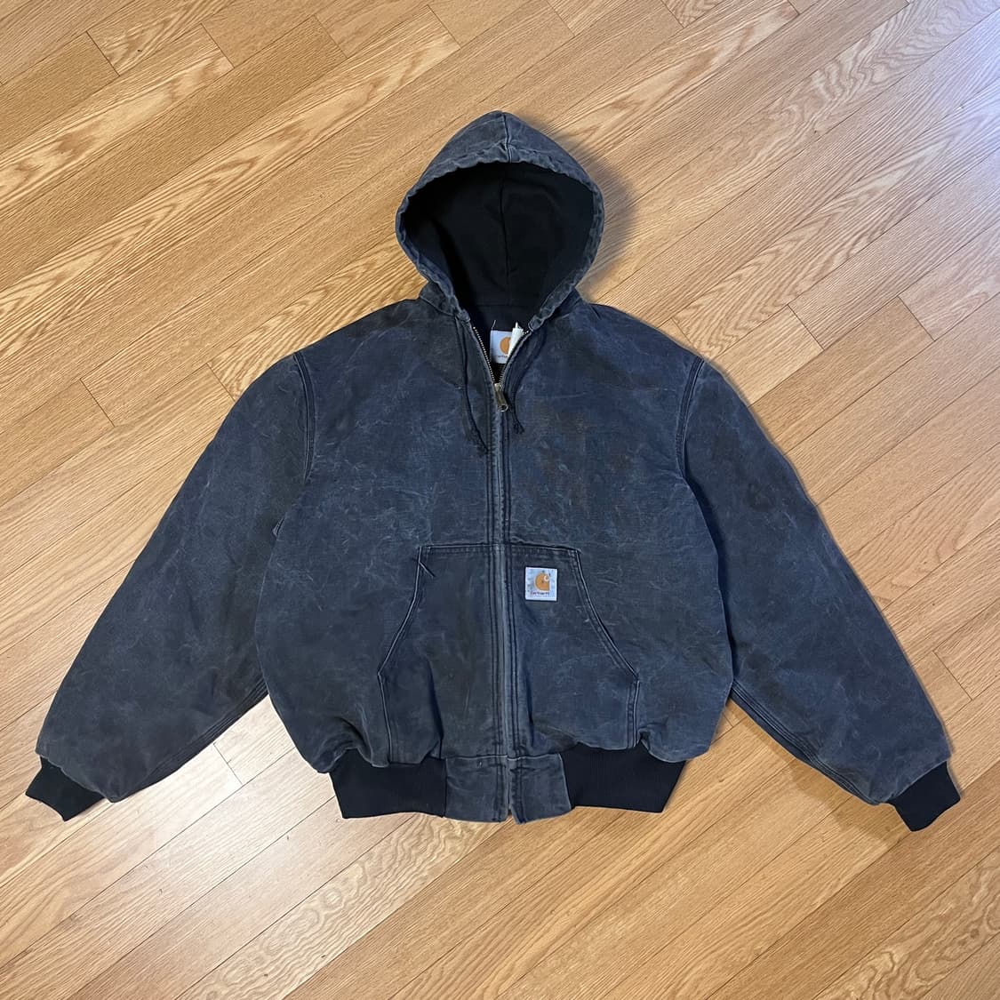 [M] 90s USA 빈티지 칼하트 액티브 자켓 JR105 BLK 상품이미지1