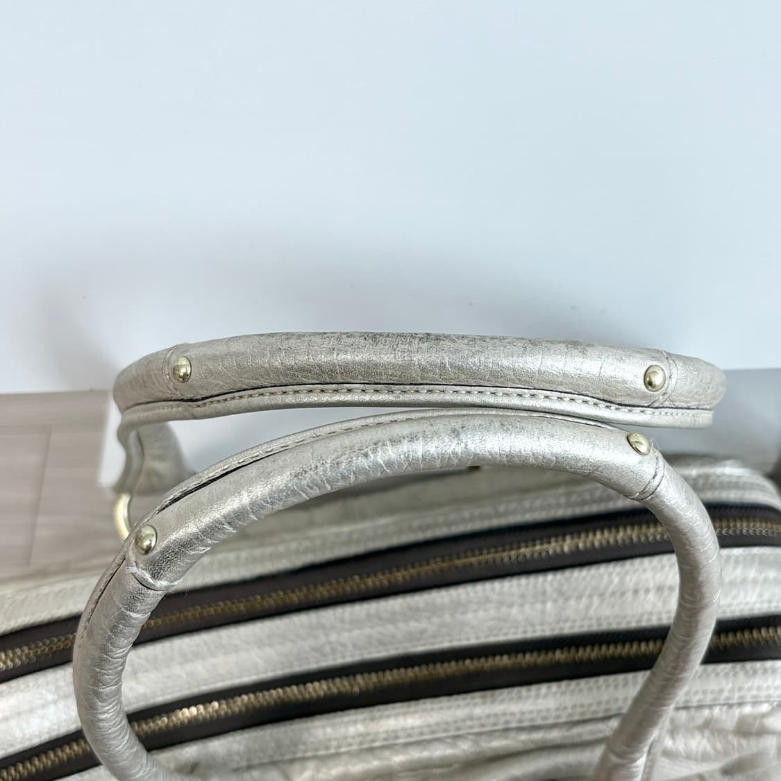 (희귀)20s y2k 코치 레거시 리미티드 실버백/코치 보스턴 샴페인실버 상품이미지8