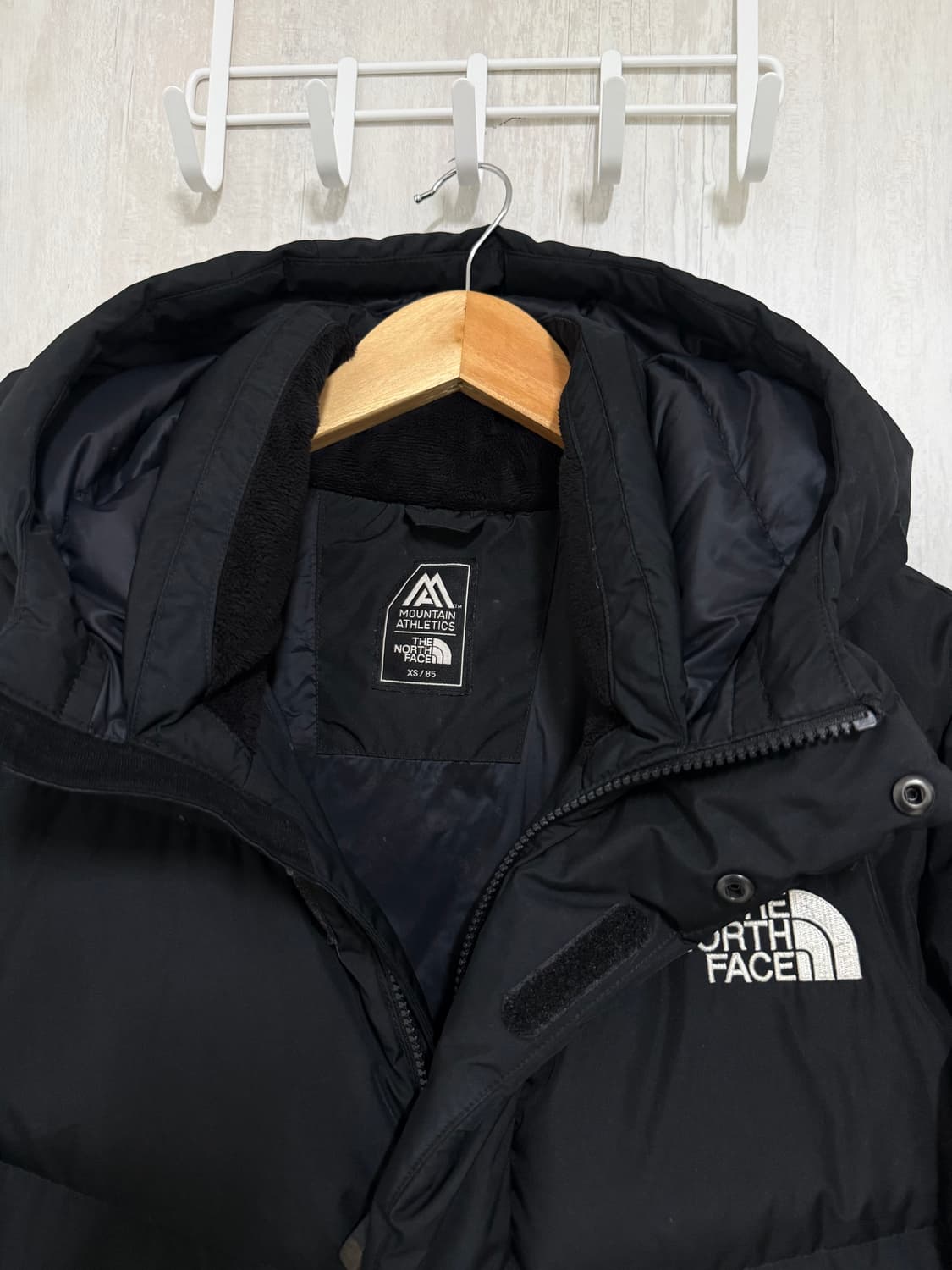 XS 85 / 노스페이스 구스다운 블랙 롱패딩 상품이미지4