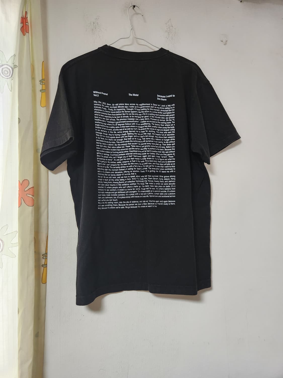 검정색 프린팅 남성 반팔 티셔츠100~105 상품이미지2