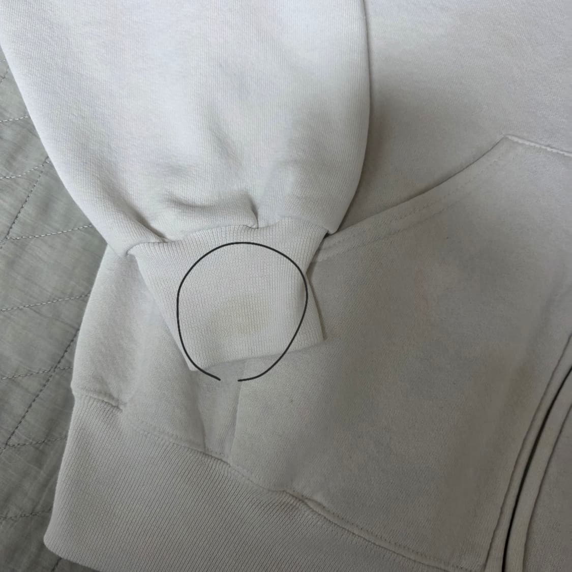 [XL]  90s 러셀 애슬레틱 화이트 후드집업 ver. 미듐컨디션 상품이미지3