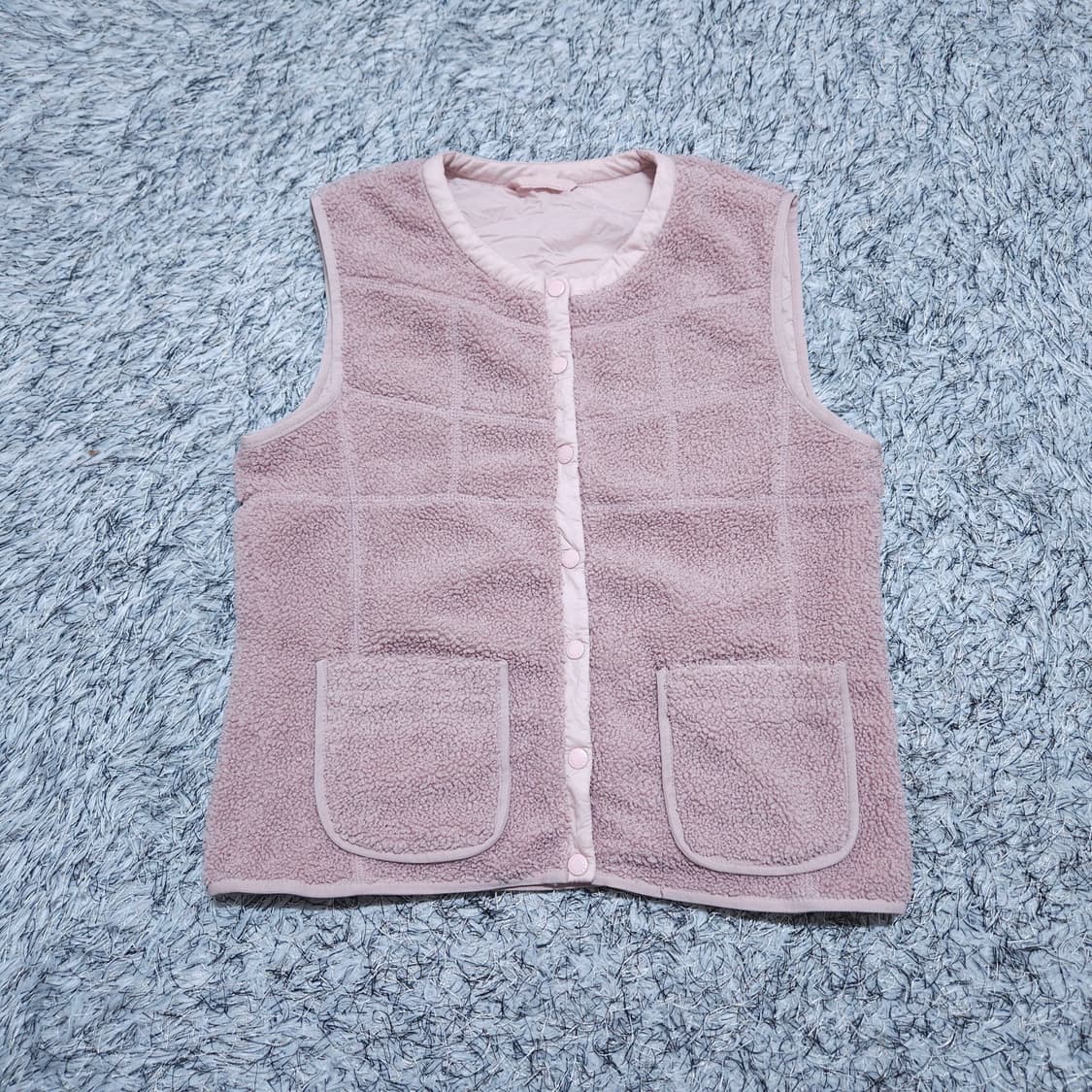 팬텀골프)90 여자 분홍 뽀글이조끼 방풍조끼 / 왕눈이샵 상품이미지1