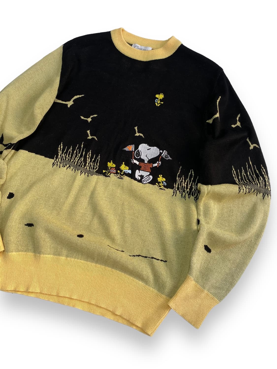 [L] 90s Jpn Vintage 스누피 자수 니트 상품이미지3