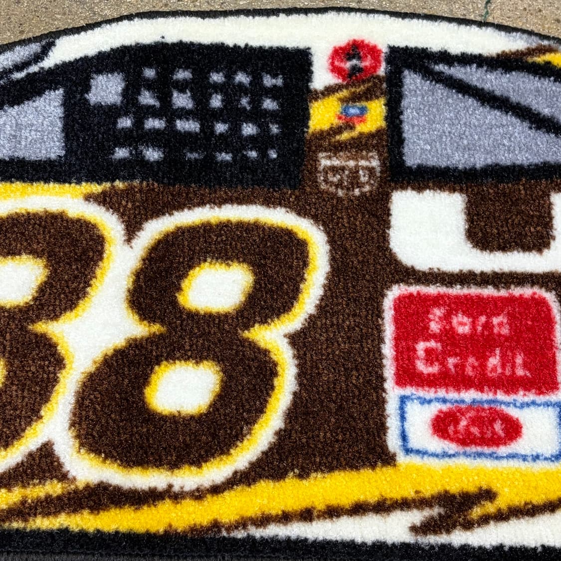 90s Made in USA 나스카 레이싱 카페트 러그 매트 카펫 상품이미지5