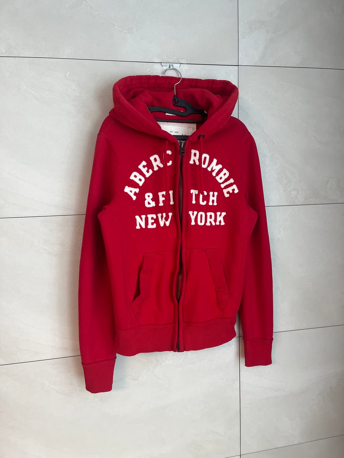 아베크롬비 스펠로고 대장 후드집업 레드 [S] 상품이미지2