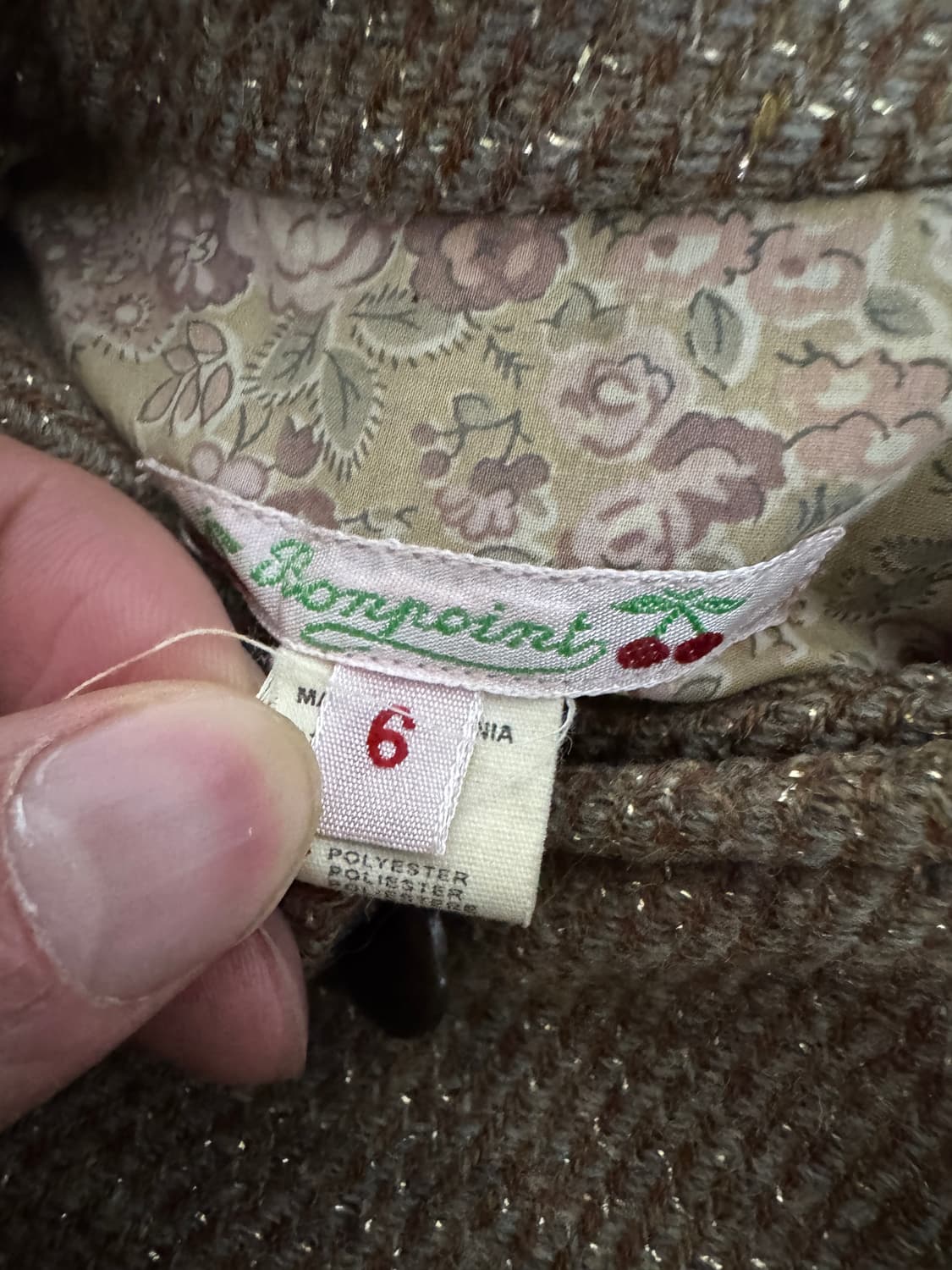 키즈 봉쁘앙 트위드 코드 자켓 6 상품이미지3