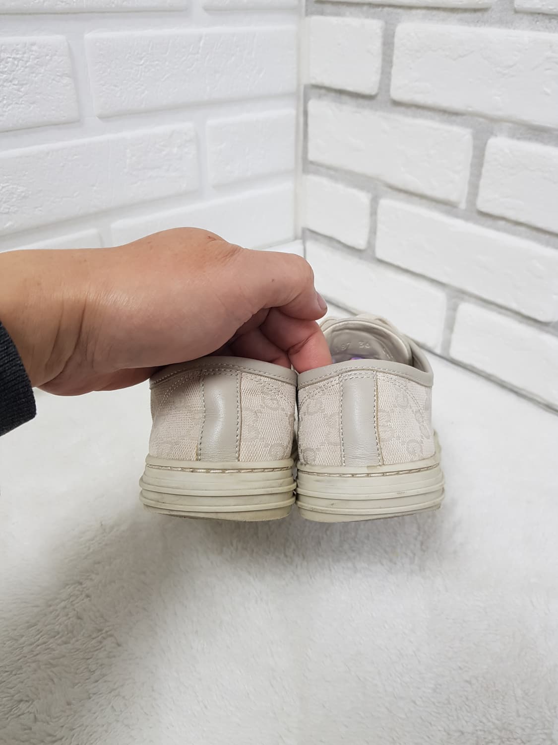 [36/정품] 구찌 gg 캔버스 여성스니커즈 상품이미지4